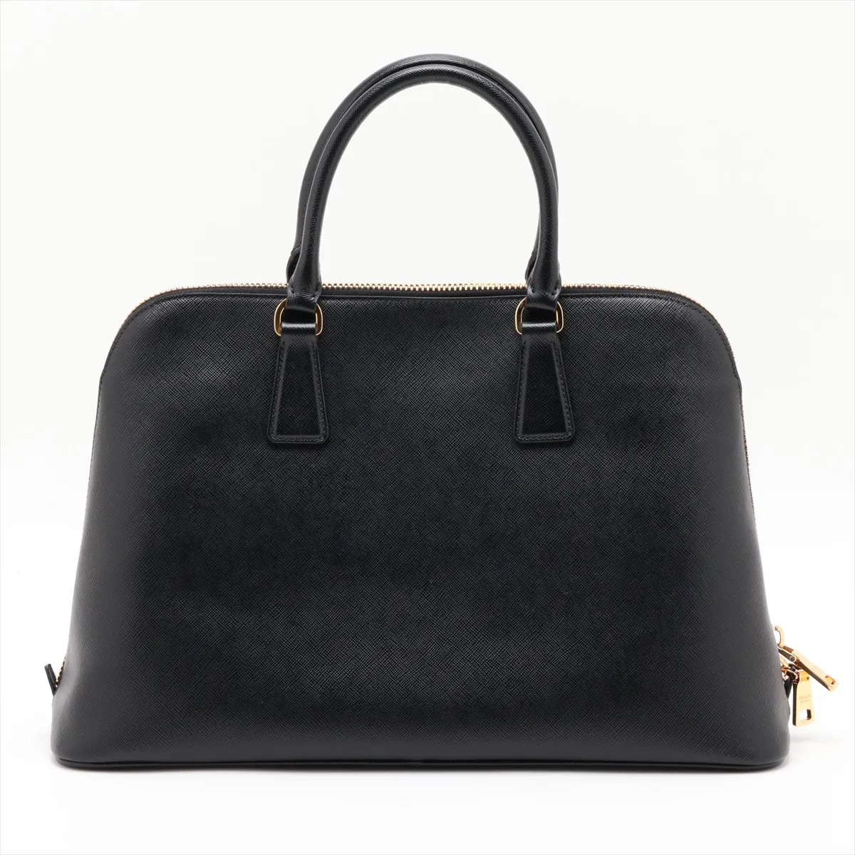 Saffiano Leather Handbag, Black BL0812 — view 2