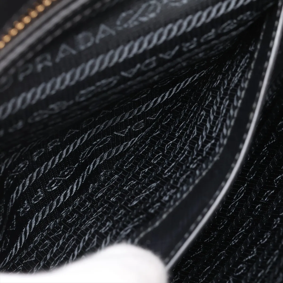Saffiano Leather Handbag, Black BL0812 — view 11