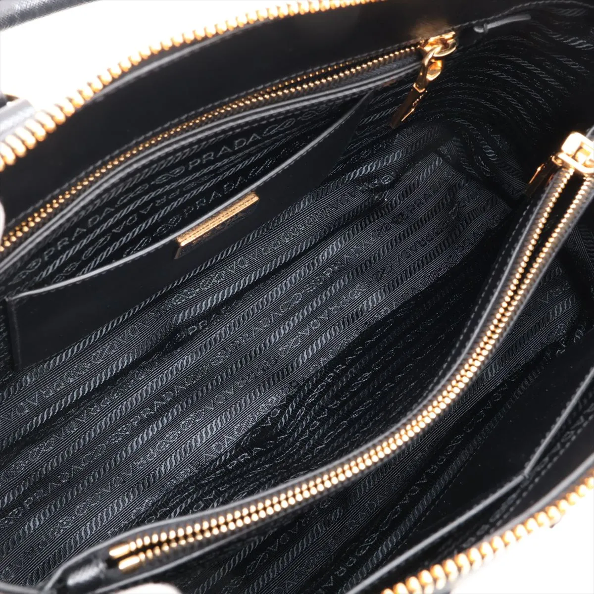 Saffiano Leather Handbag, Black BL0812 — view 7