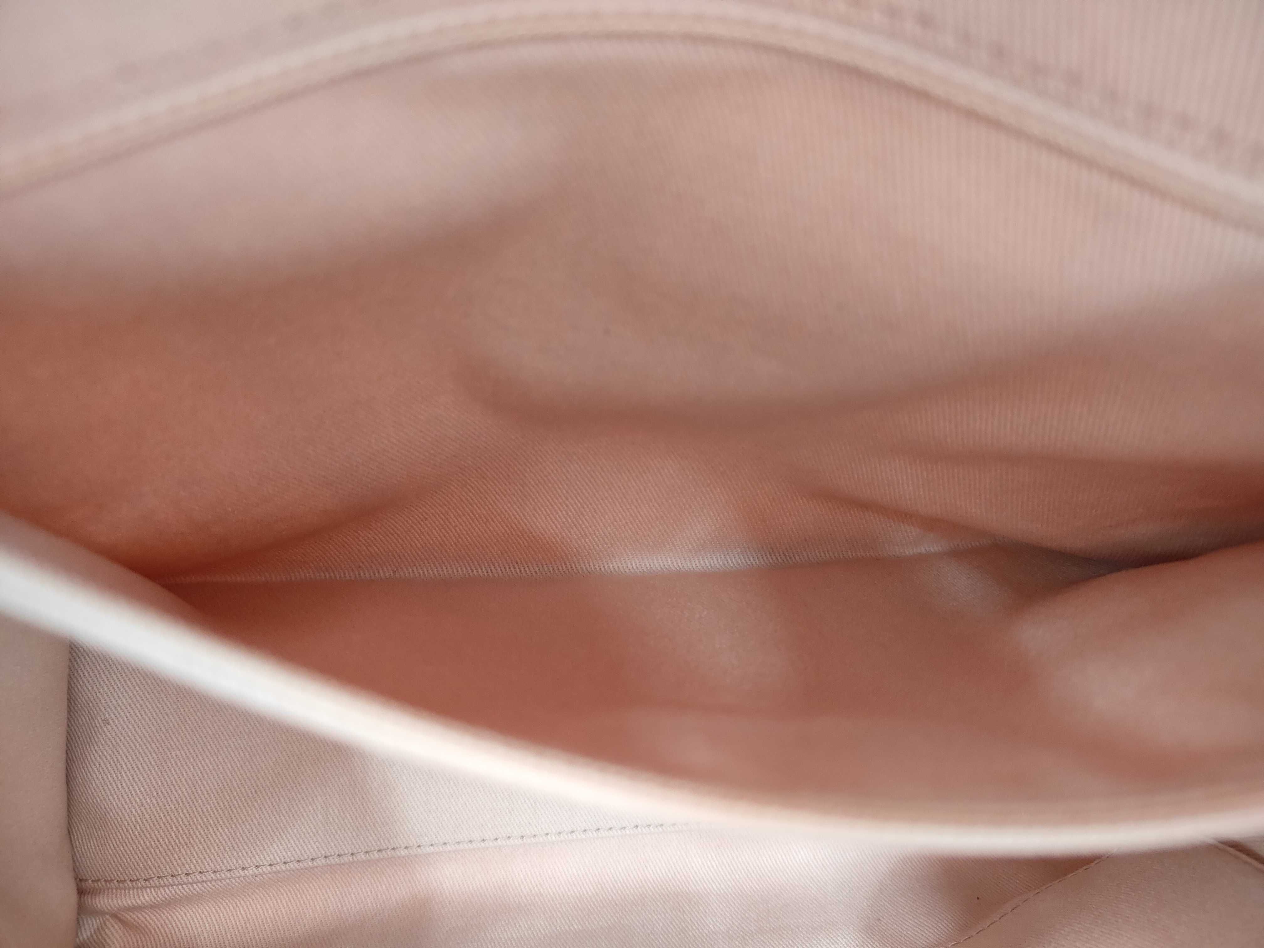 Canvas Chain Tote Bag, Pink Handbag — view 10