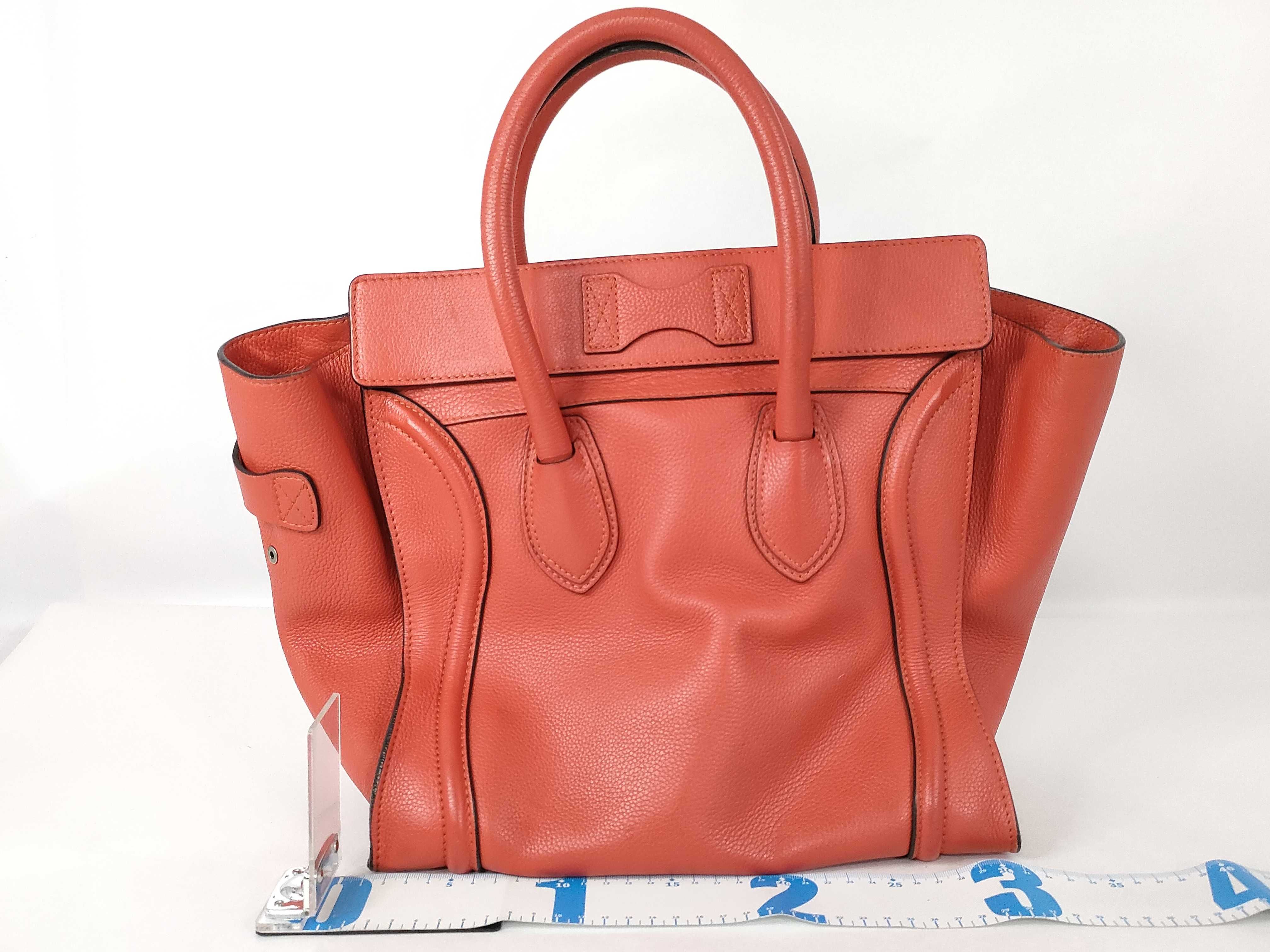 Luggage Micro Shopper Handbag Orange Handbag — view 2