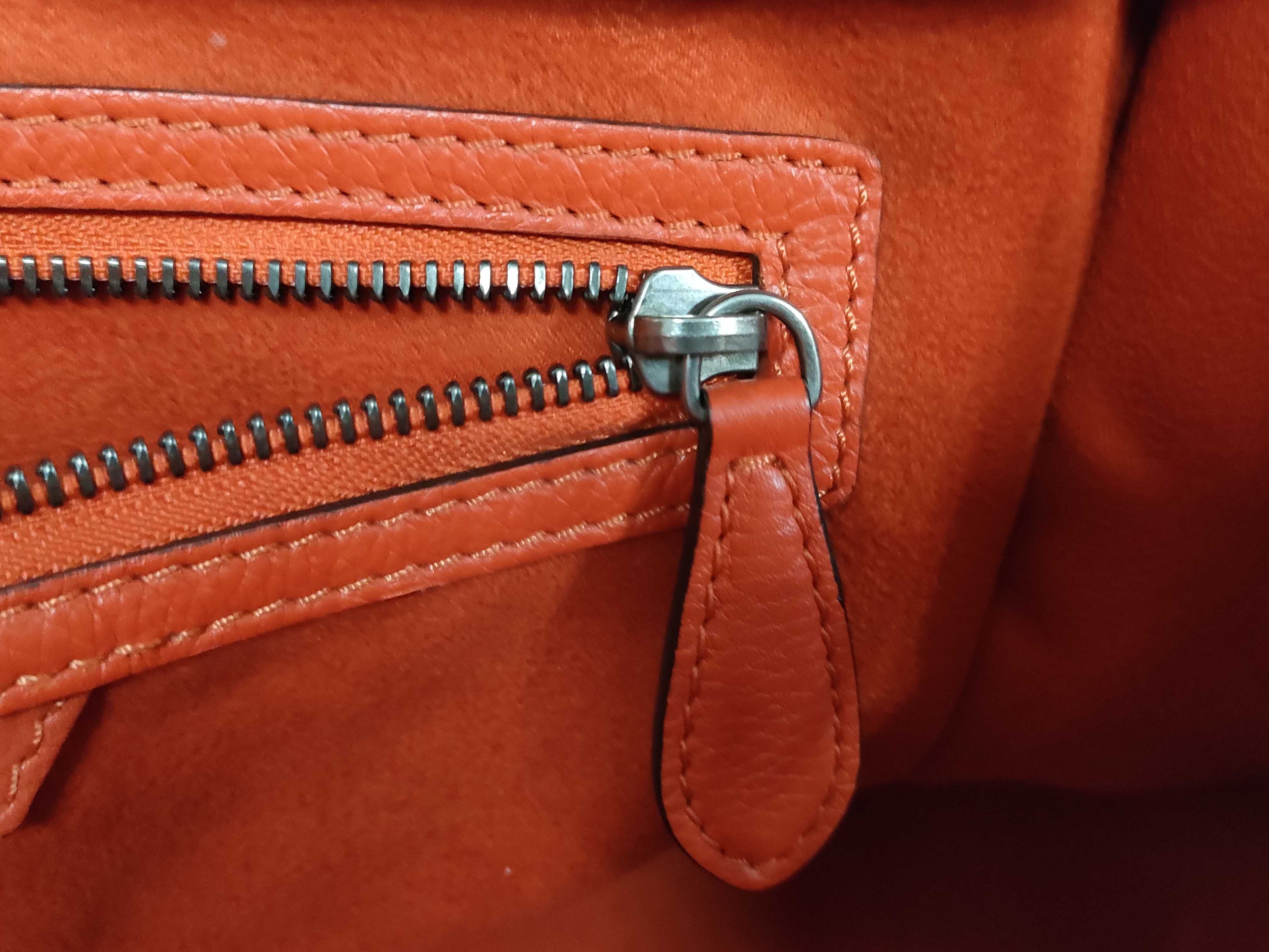 Luggage Micro Shopper Handbag Orange Handbag — view 11