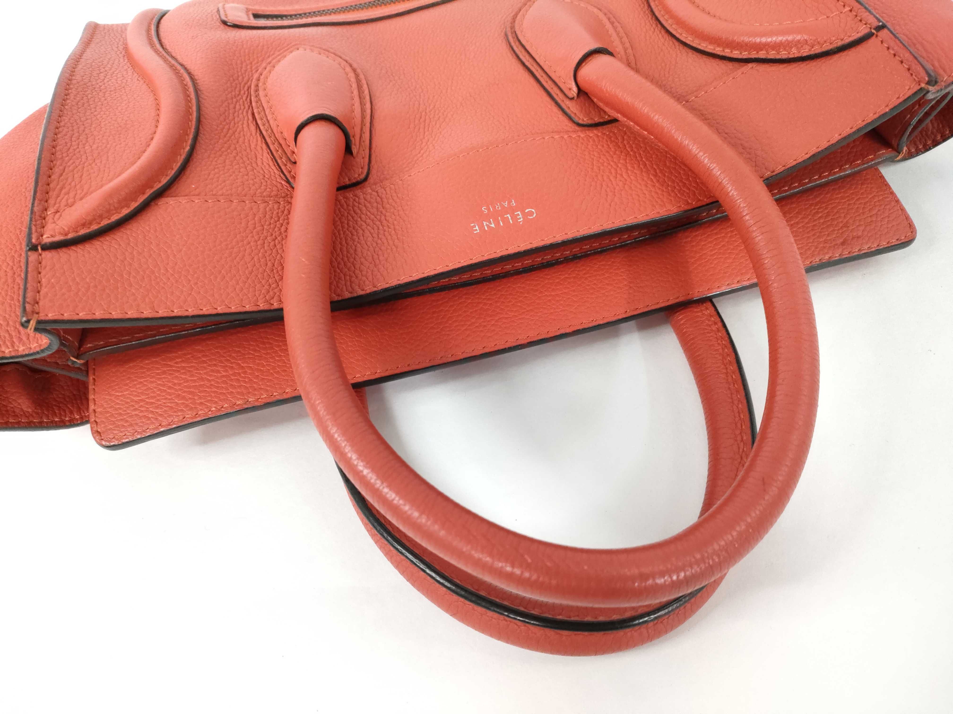 Luggage Micro Shopper Handbag Orange Handbag — view 3