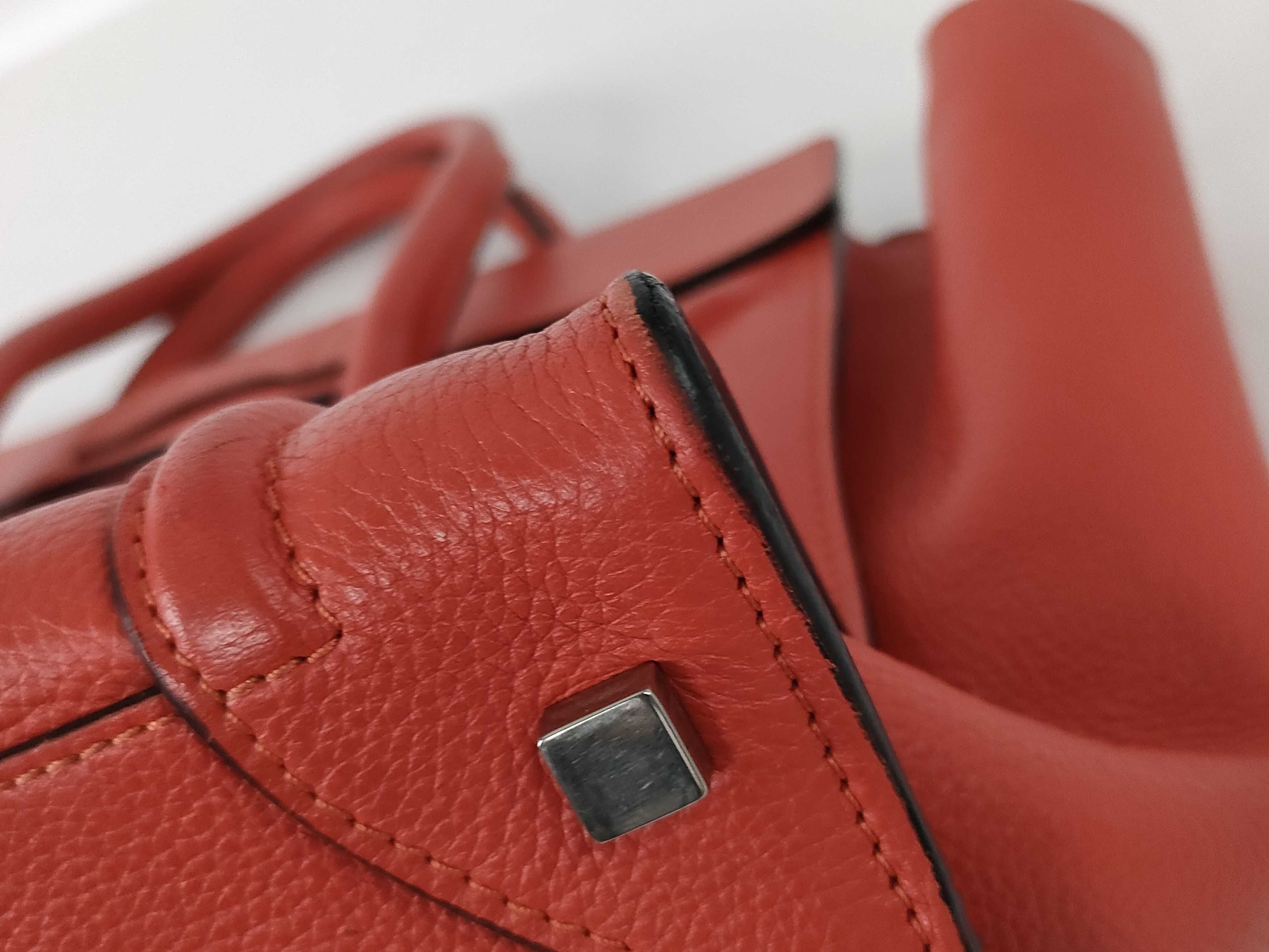 Luggage Micro Shopper Handbag Orange Handbag — view 6