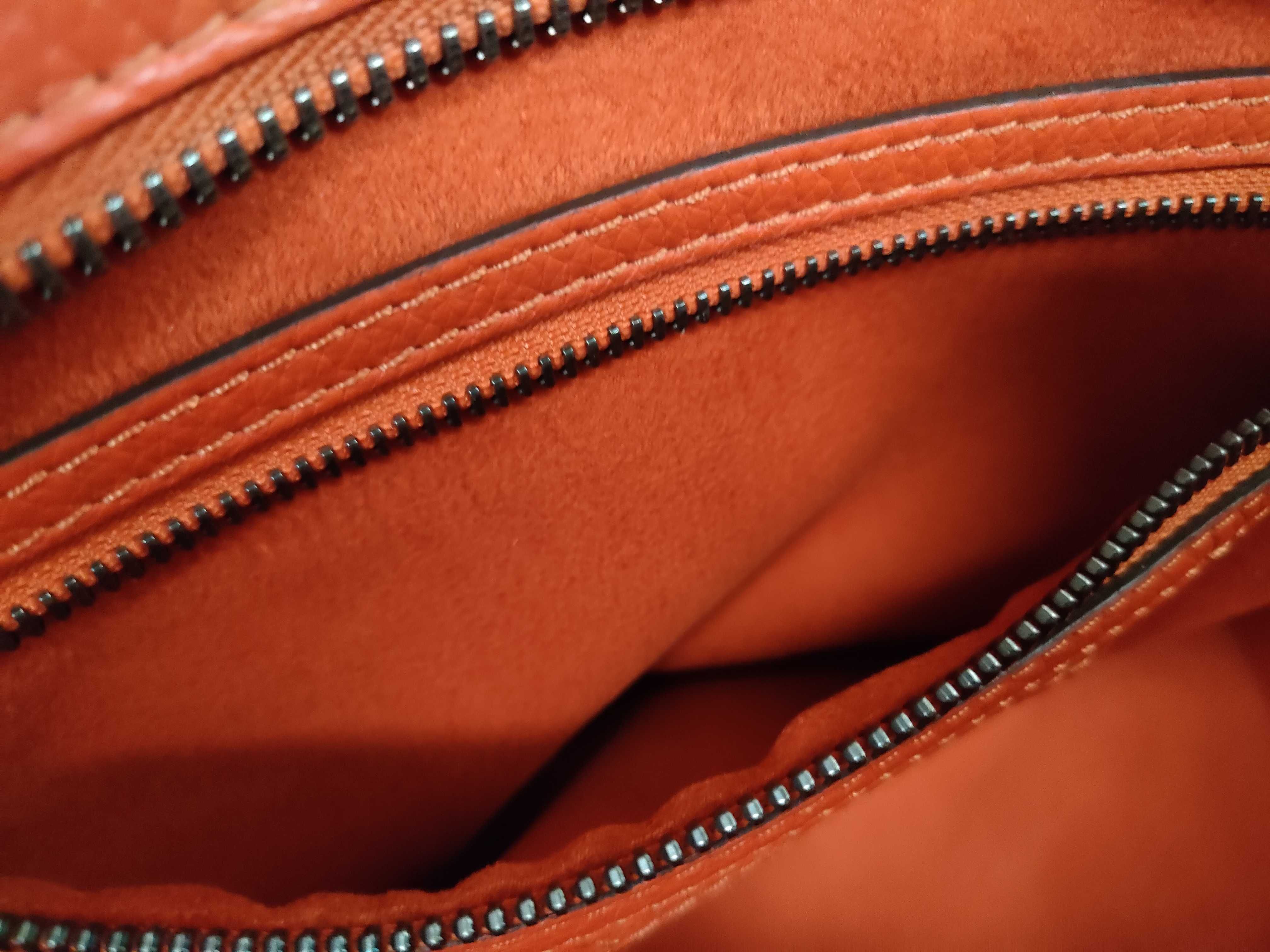 Luggage Micro Shopper Handbag Orange Handbag — view 10