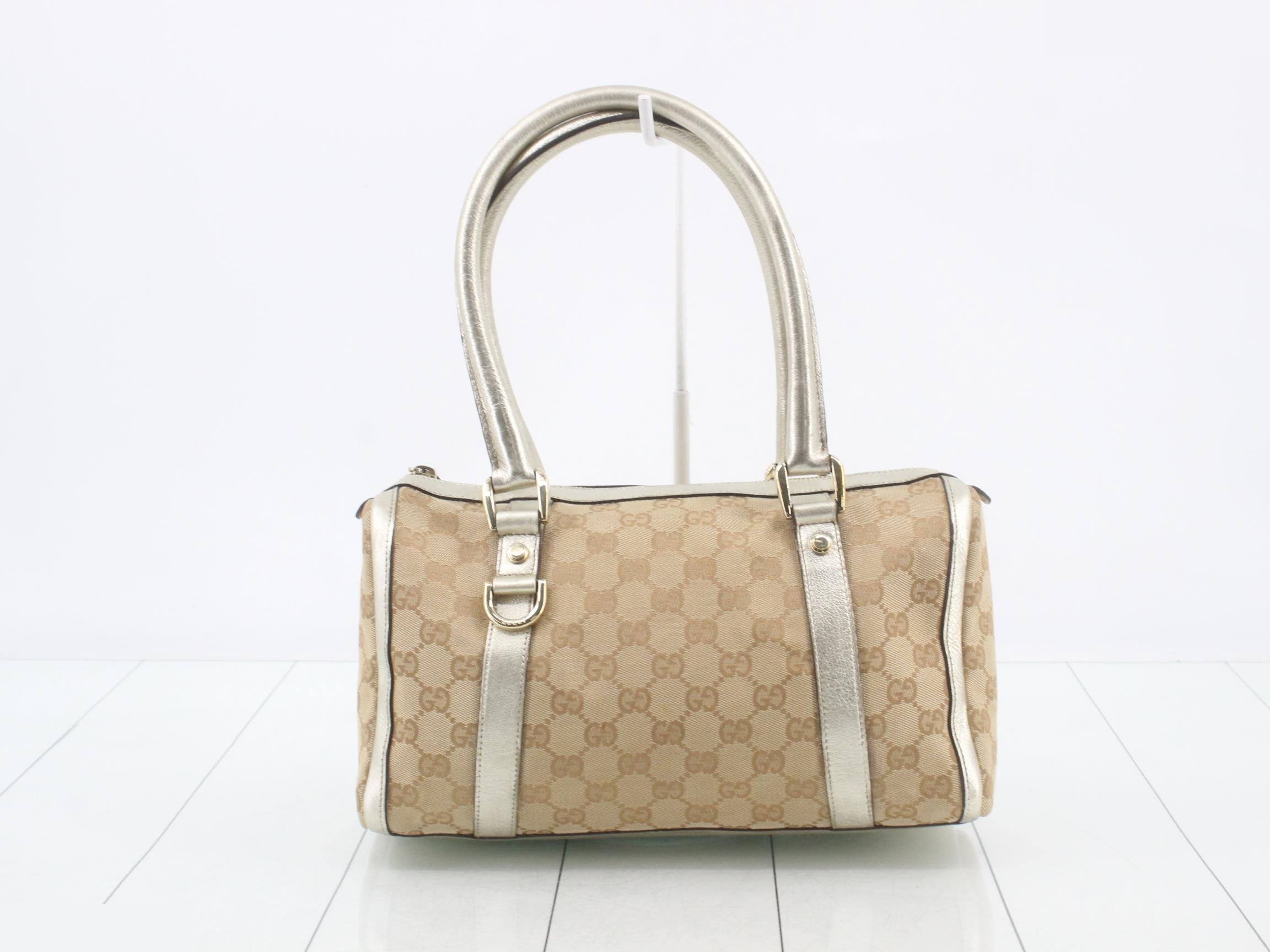 GG Canvas Mini Boston Bag