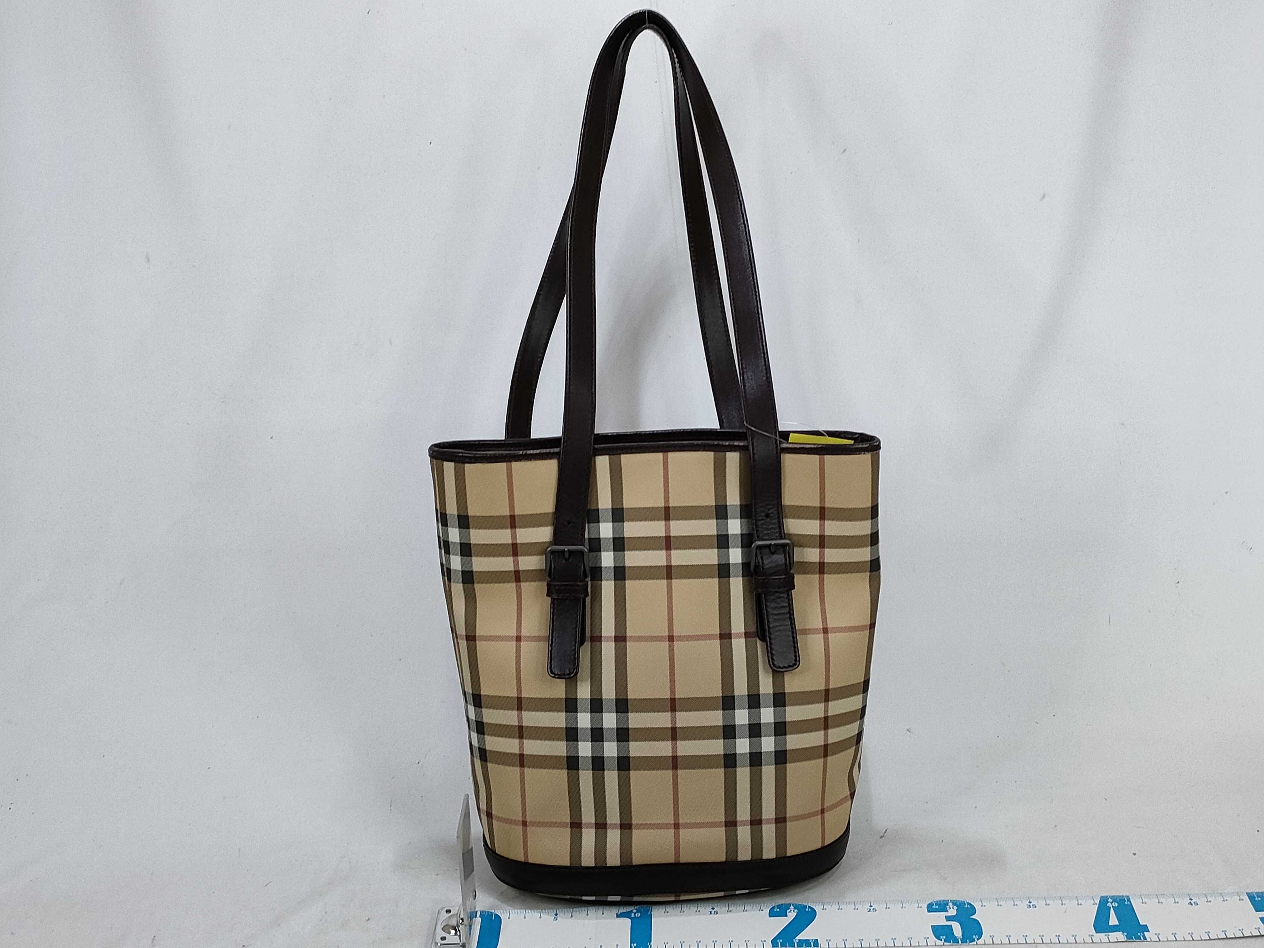 Checkered Tote Bag (PVC x Leather) — view 2
