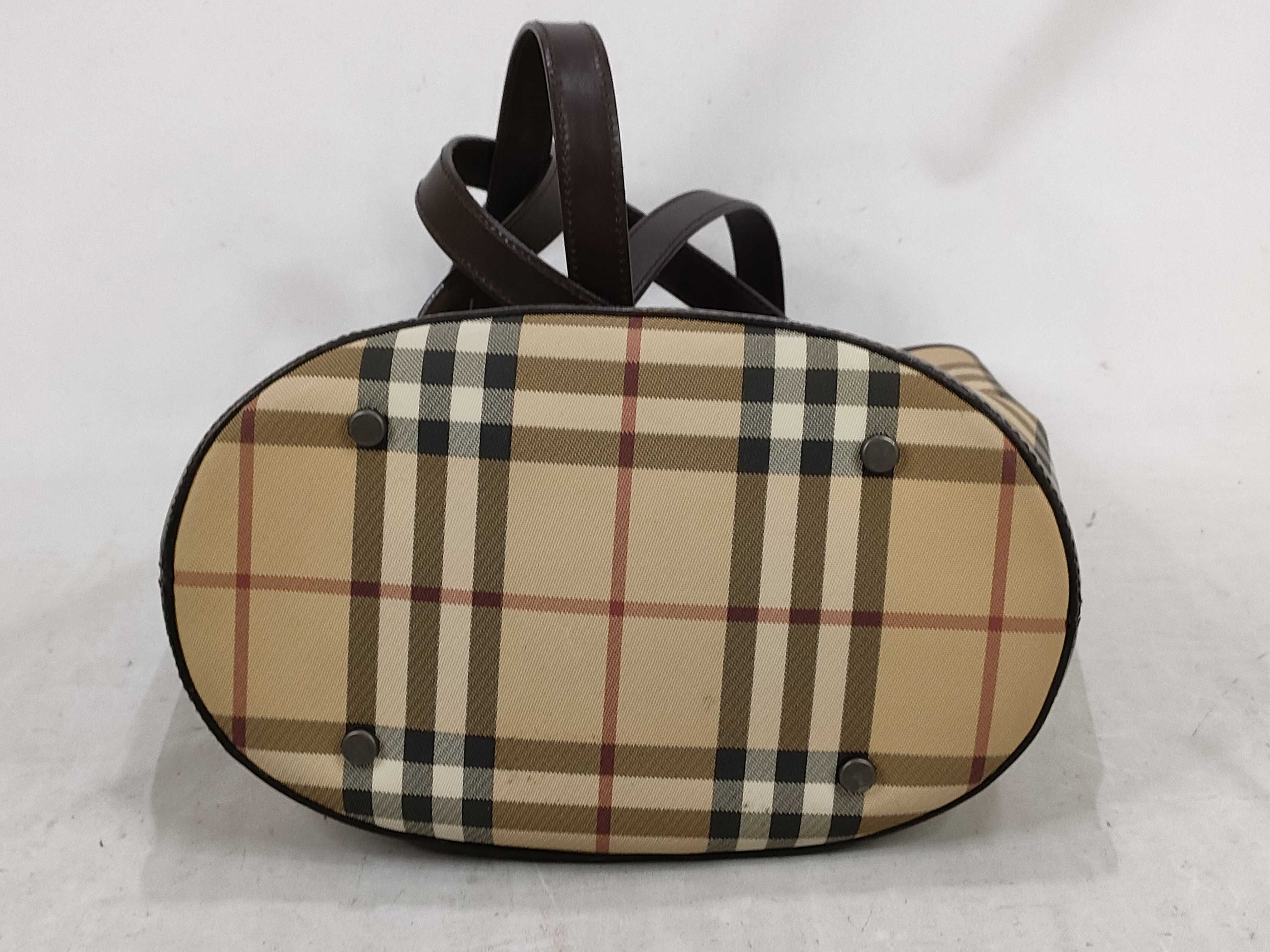 Checkered Tote Bag (PVC x Leather) — view 8
