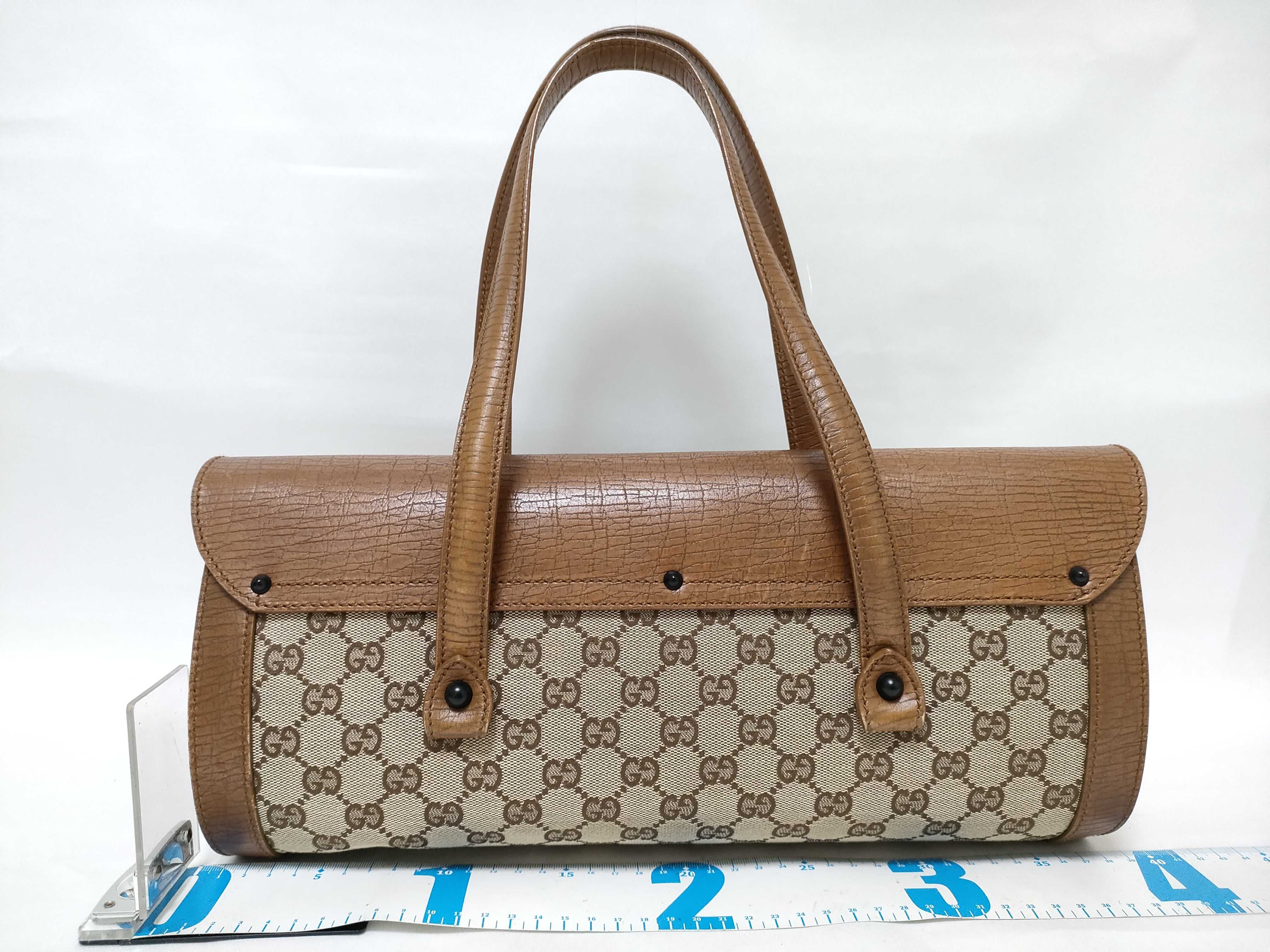 Bamboo GG Pattern Bamboo Bullet One-Shoulder Bag (Shoulder Bag) - Stored Item — view 2