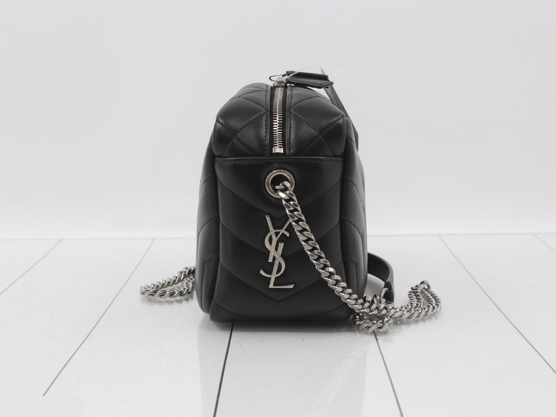 Other lines: Bags - Chain shoulder bag - Lulu - Leather - Black — view 4