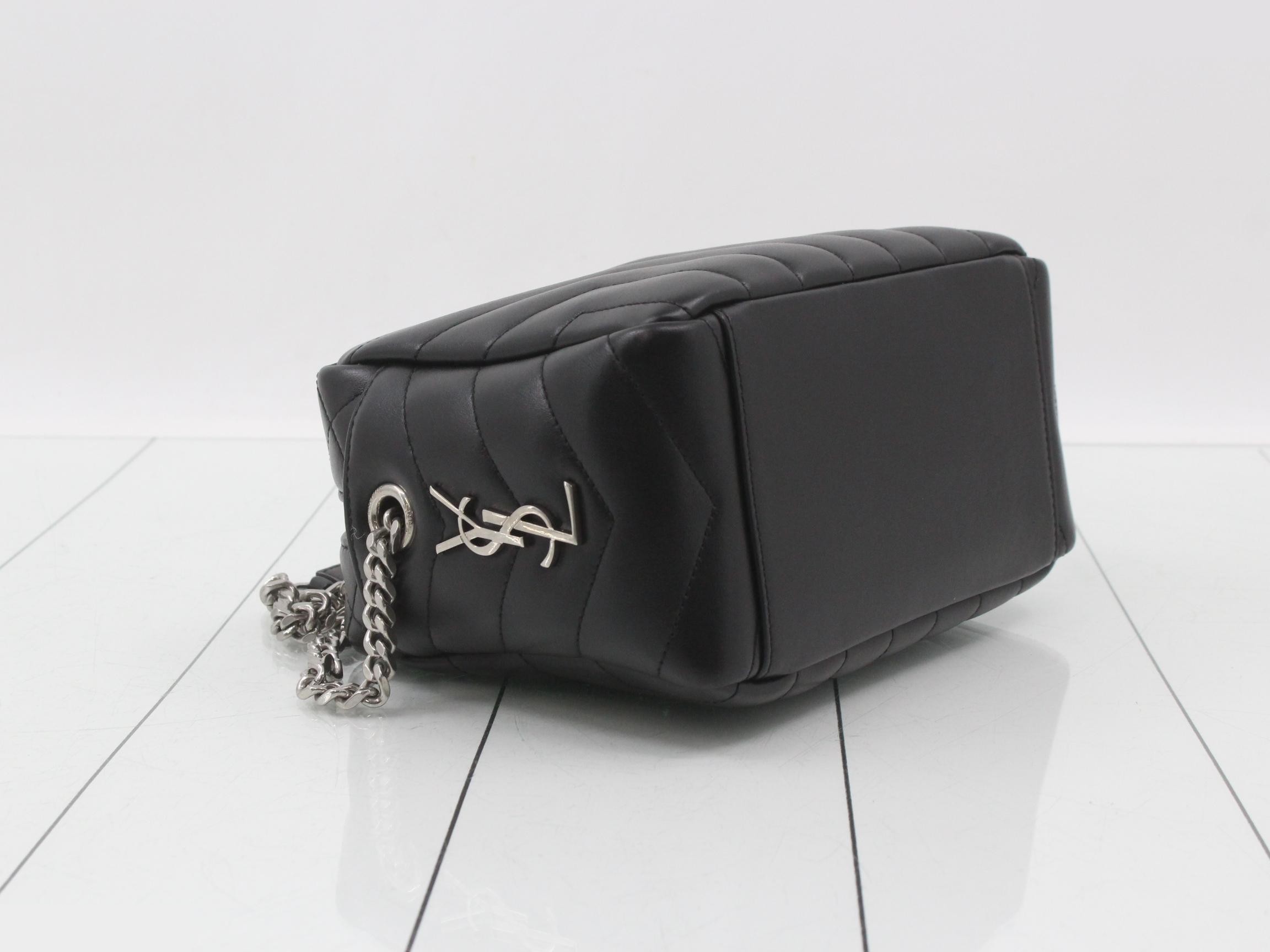 Other lines: Bags - Chain shoulder bag - Lulu - Leather - Black — view 5