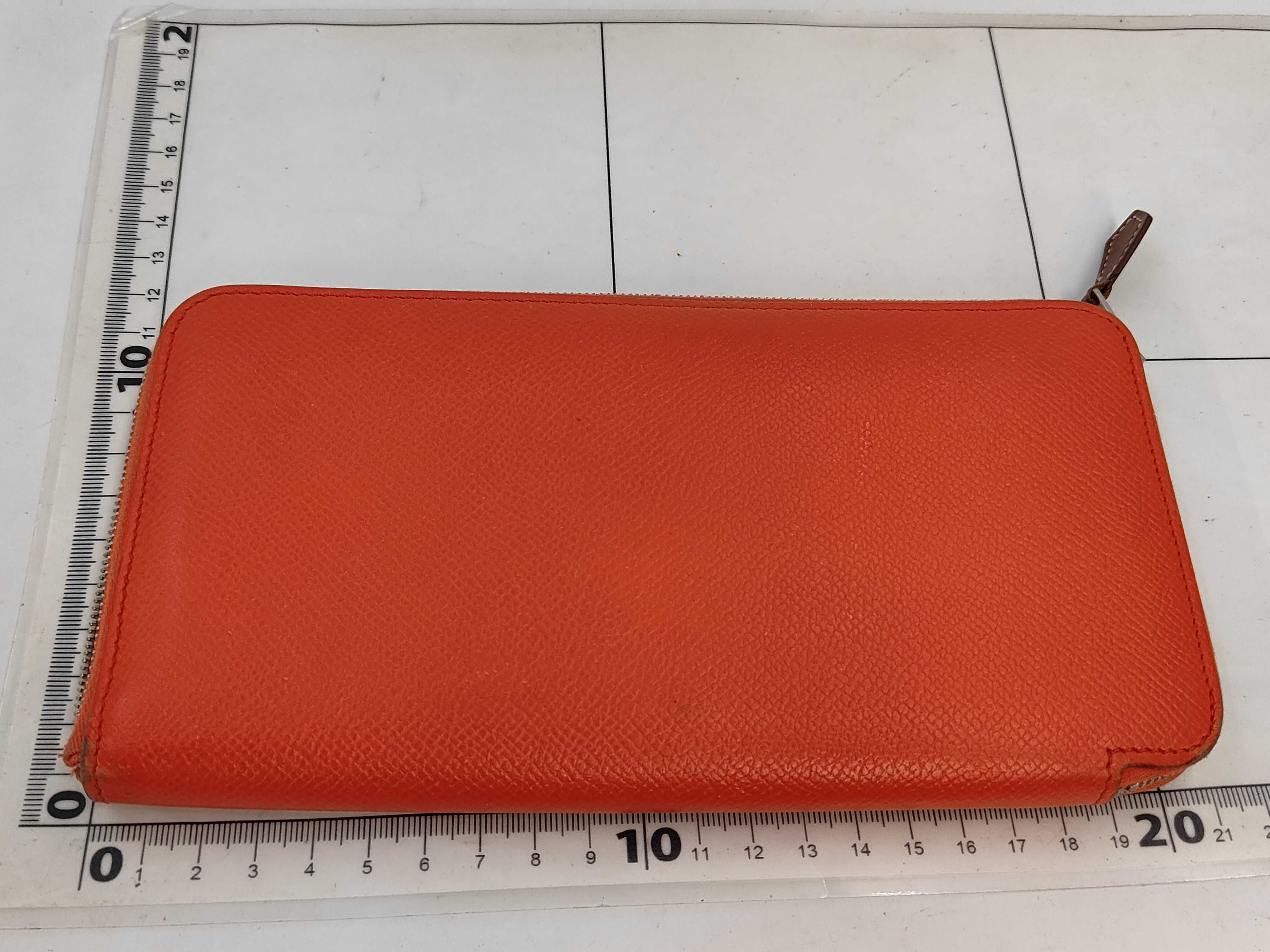 Azap Long Silk In Epsom Leather Wallet (Orange) — view 2