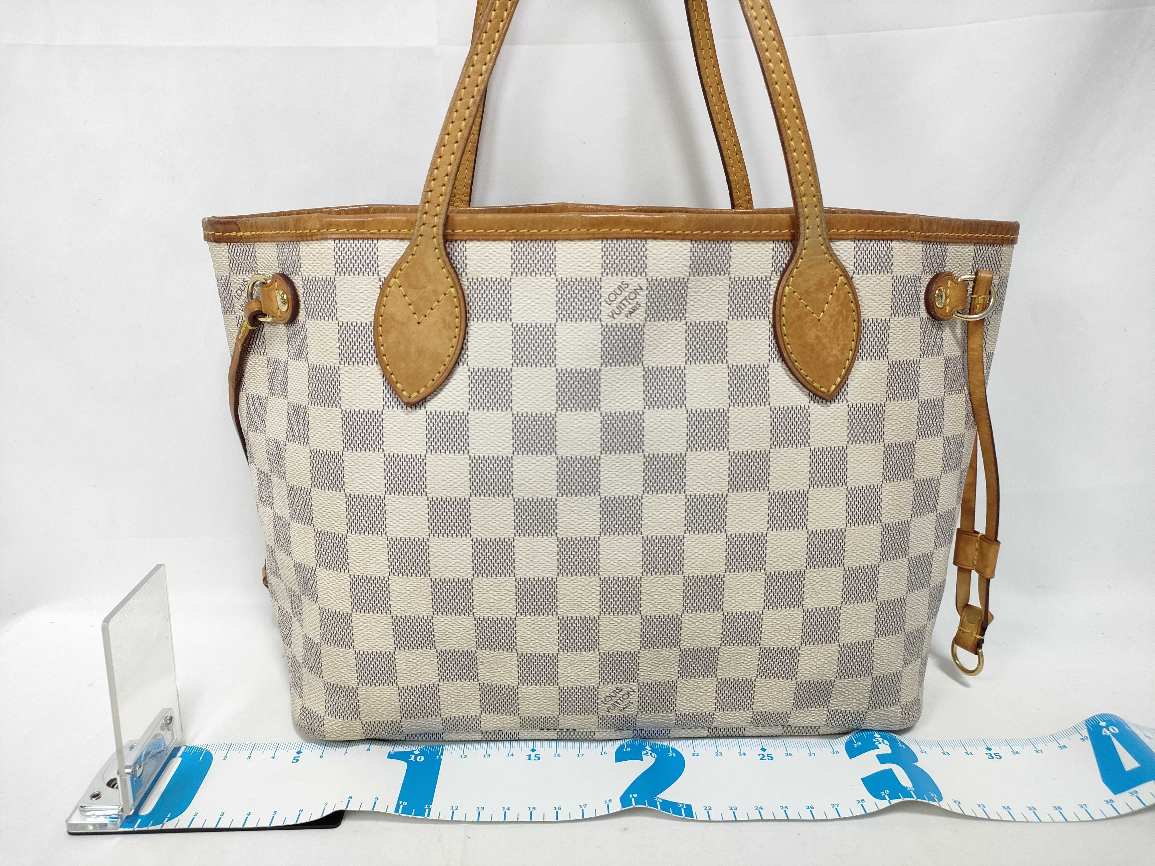 Damier Azur Louis Vuitton N41362 Neverfull PM VI2111 Tote Bag Damier Azur Tote Bag — view 2
