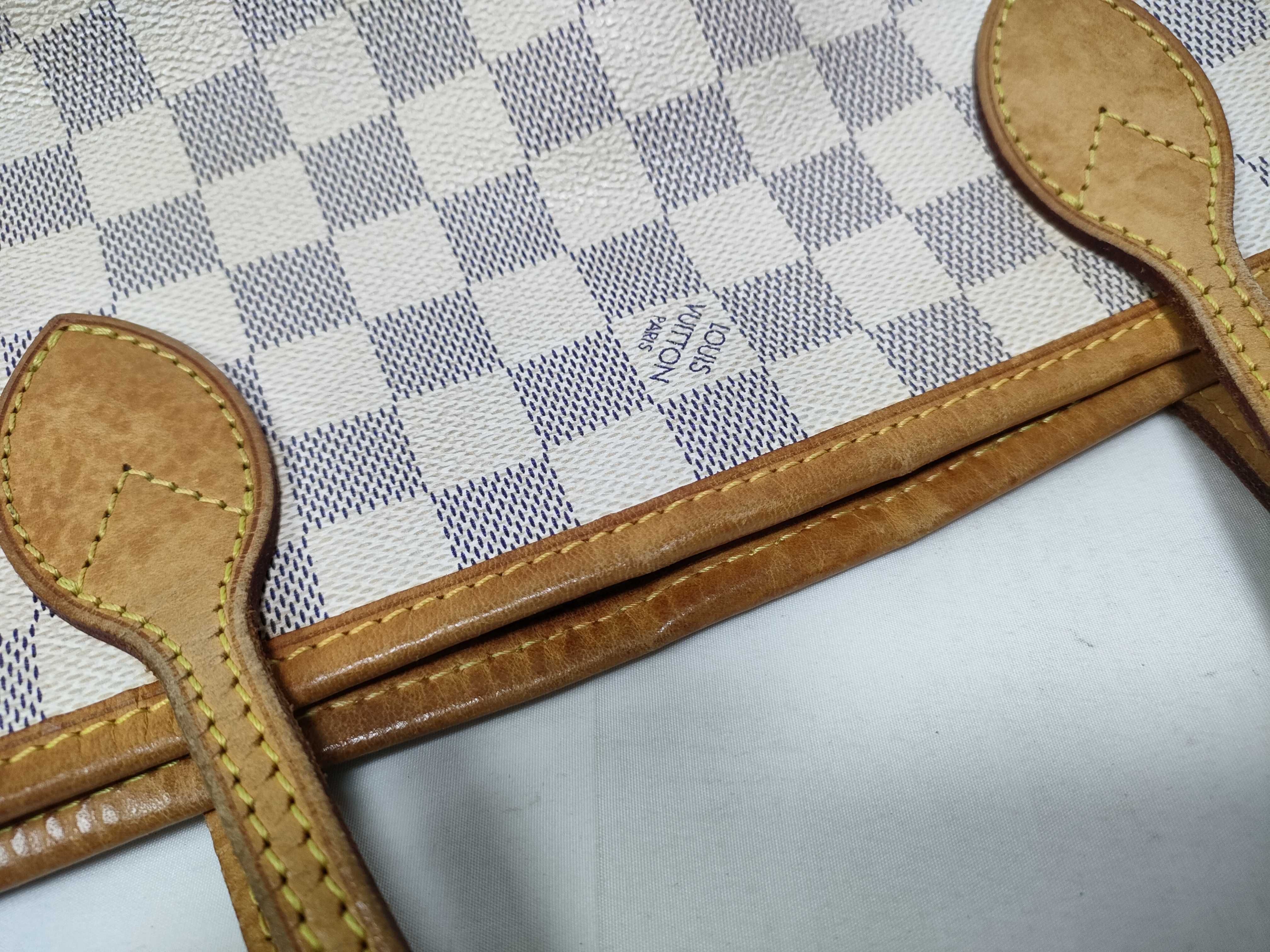 Damier Azur Louis Vuitton N41362 Neverfull PM VI2111 Tote Bag Damier Azur Tote Bag — view 12