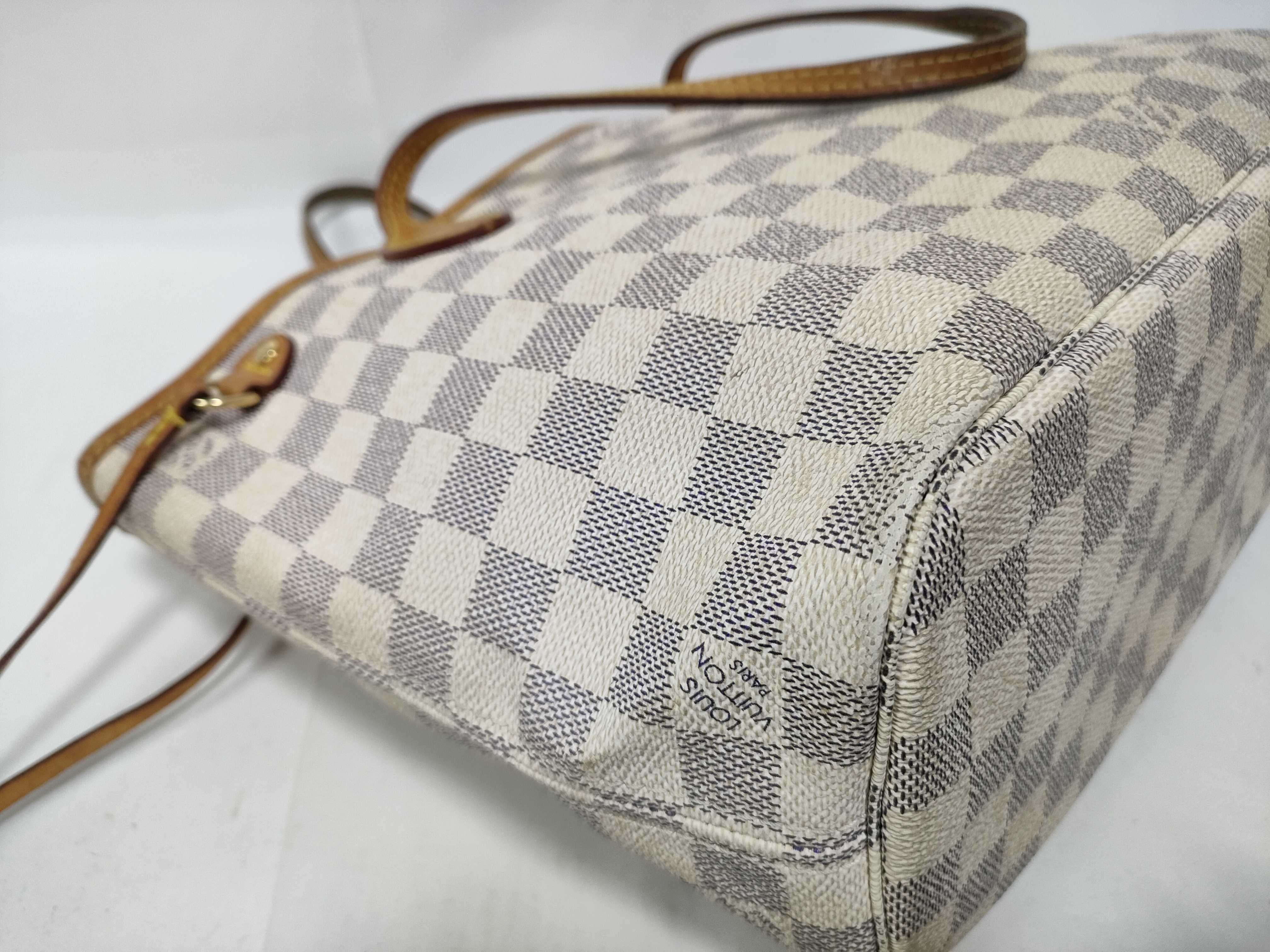 Damier Azur Louis Vuitton N41362 Neverfull PM VI2111 Tote Bag Damier Azur Tote Bag — view 6
