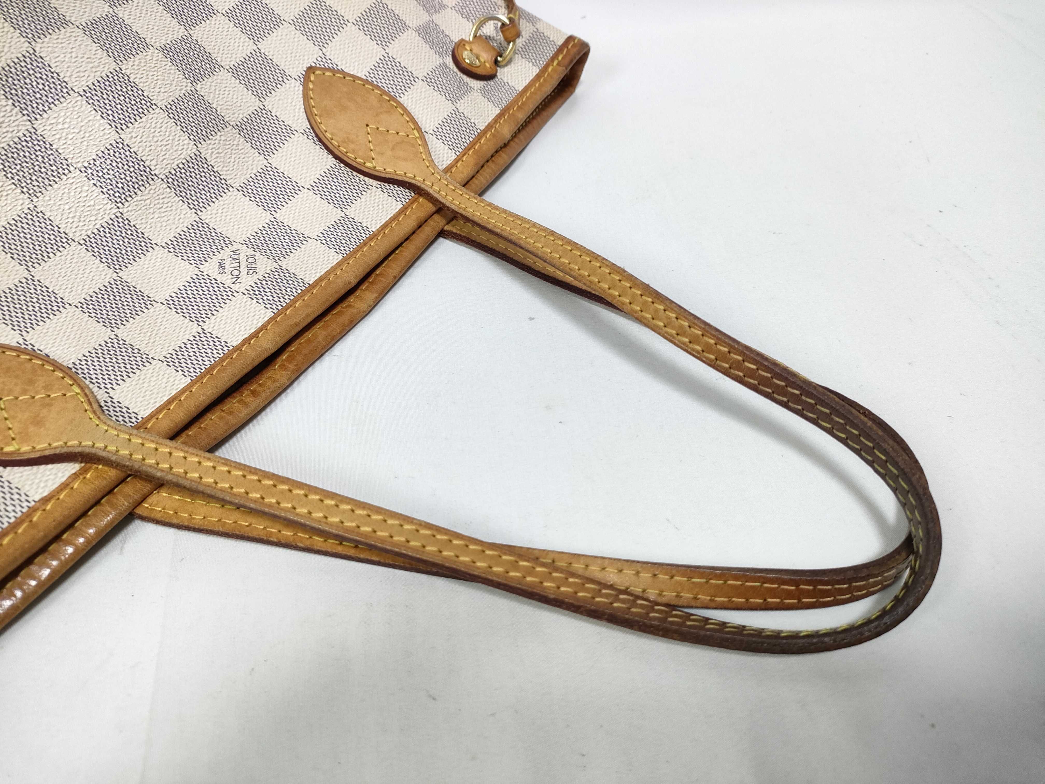 Damier Azur Louis Vuitton N41362 Neverfull PM VI2111 Tote Bag Damier Azur Tote Bag — view 9