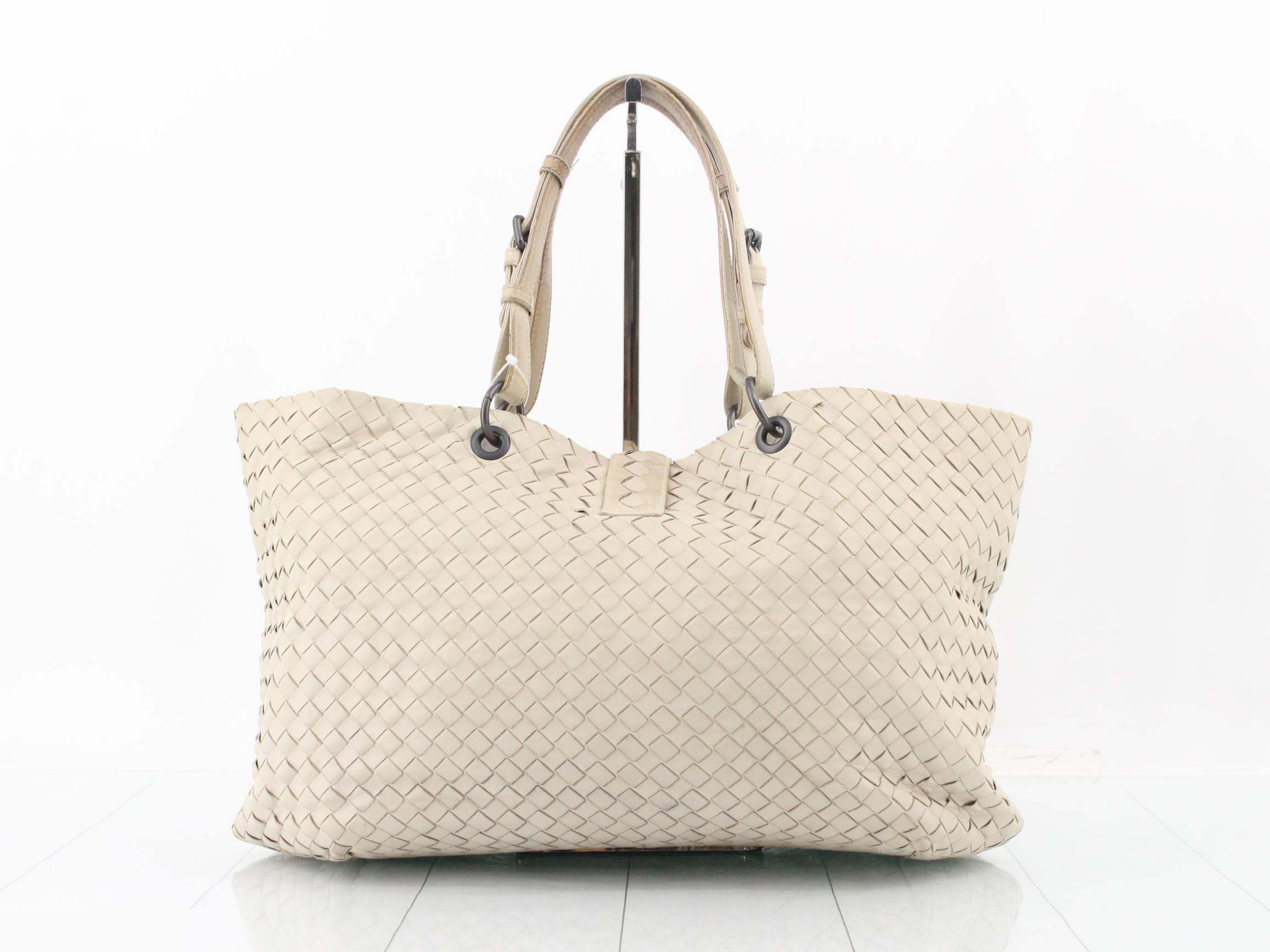 Intrecciato (bag) - Tote bag - White — view 2