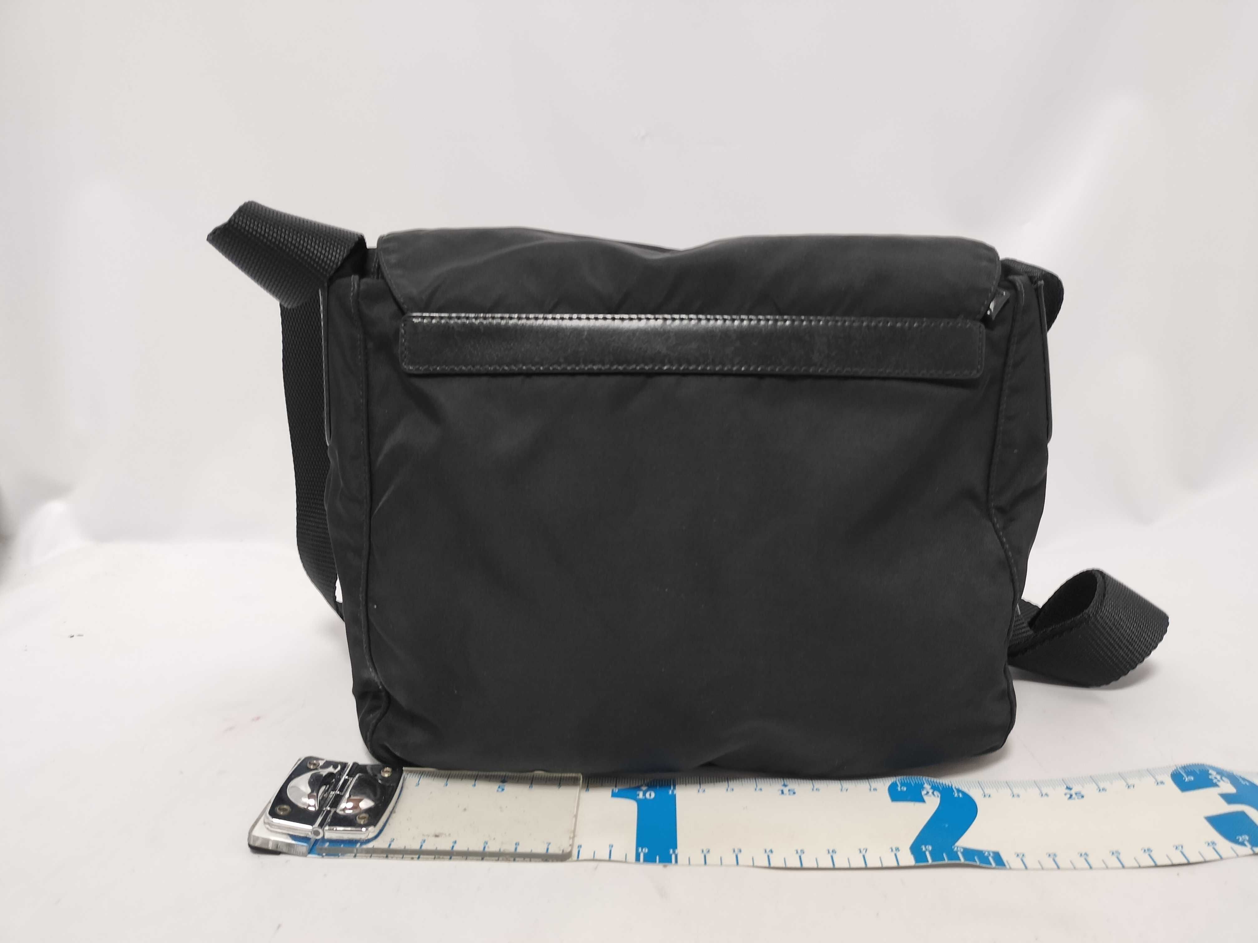 Nylon Shoulder Bag, Black Nylon Shoulder Bag — view 2
