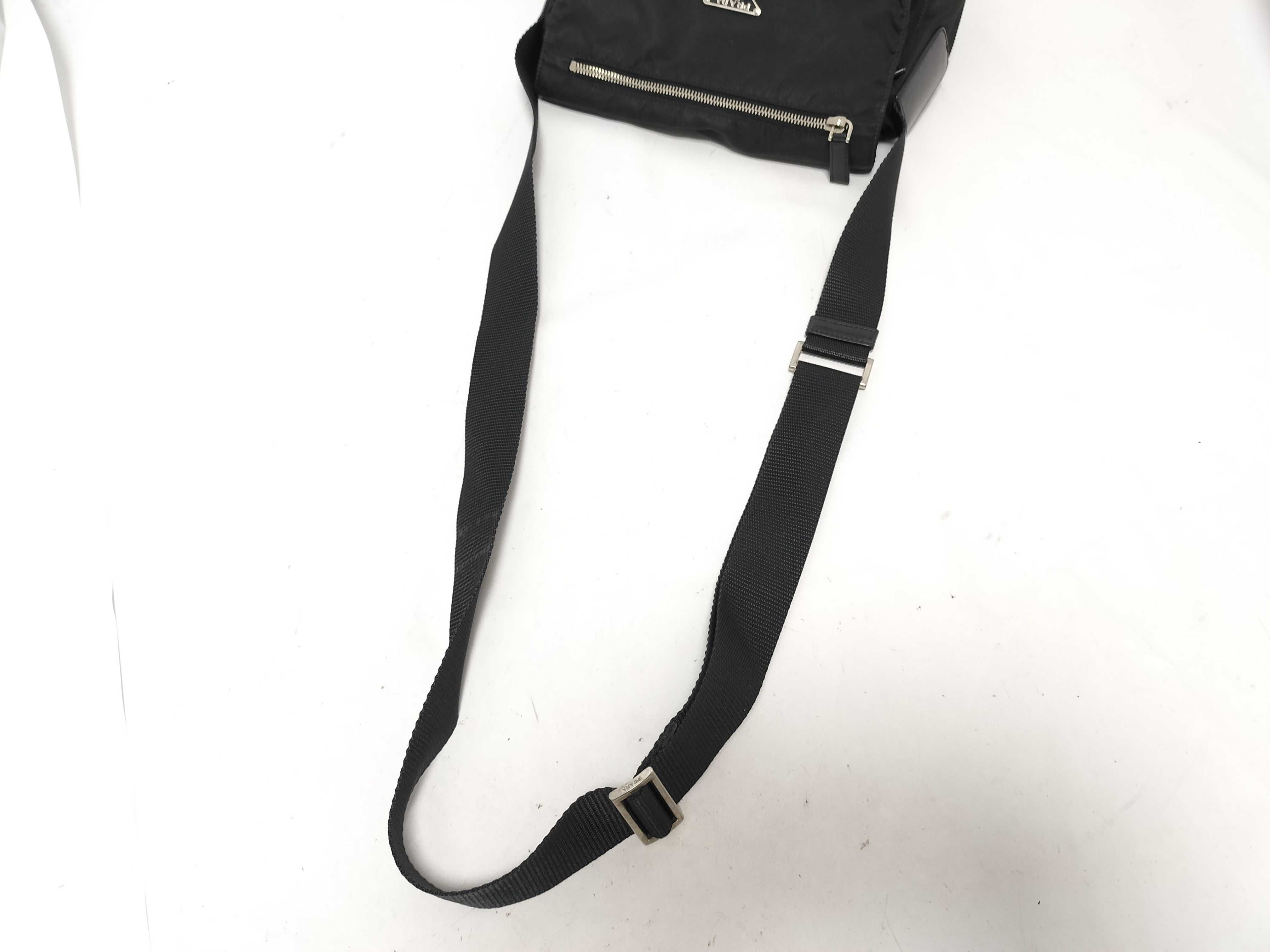 Nylon Shoulder Bag, Black Nylon Shoulder Bag — view 4