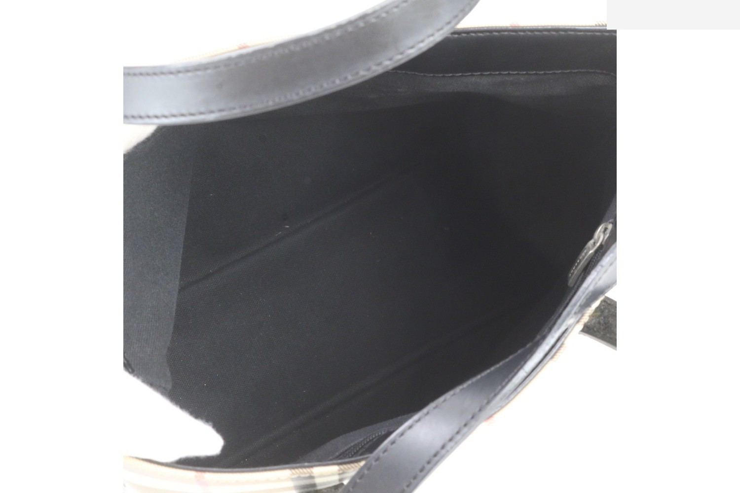 Nova Check Leather Tote Bag Shoulder Handbag — view 7