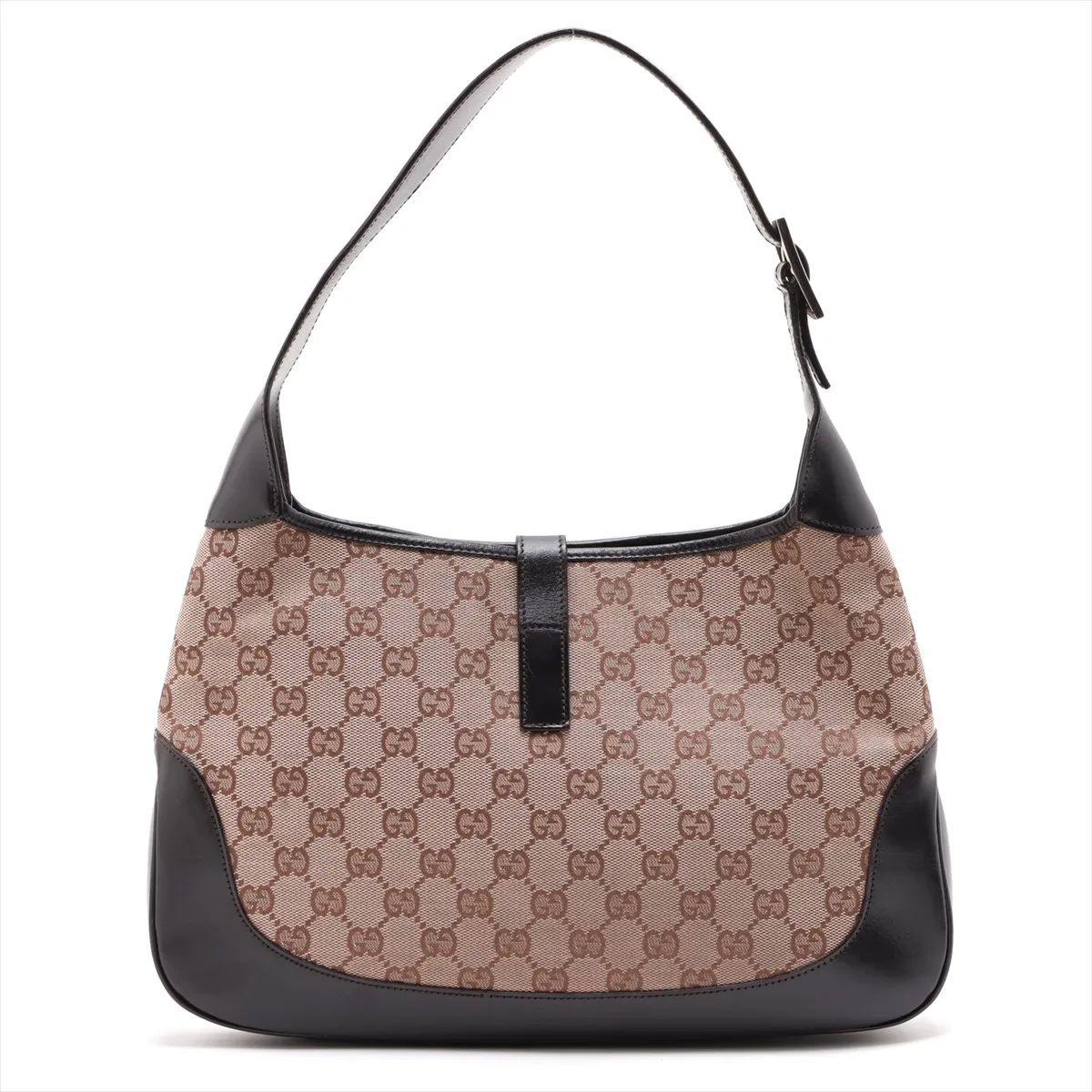 GG Canvas Jackie Canvas x Leather Shoulder Bag Brown — view 2