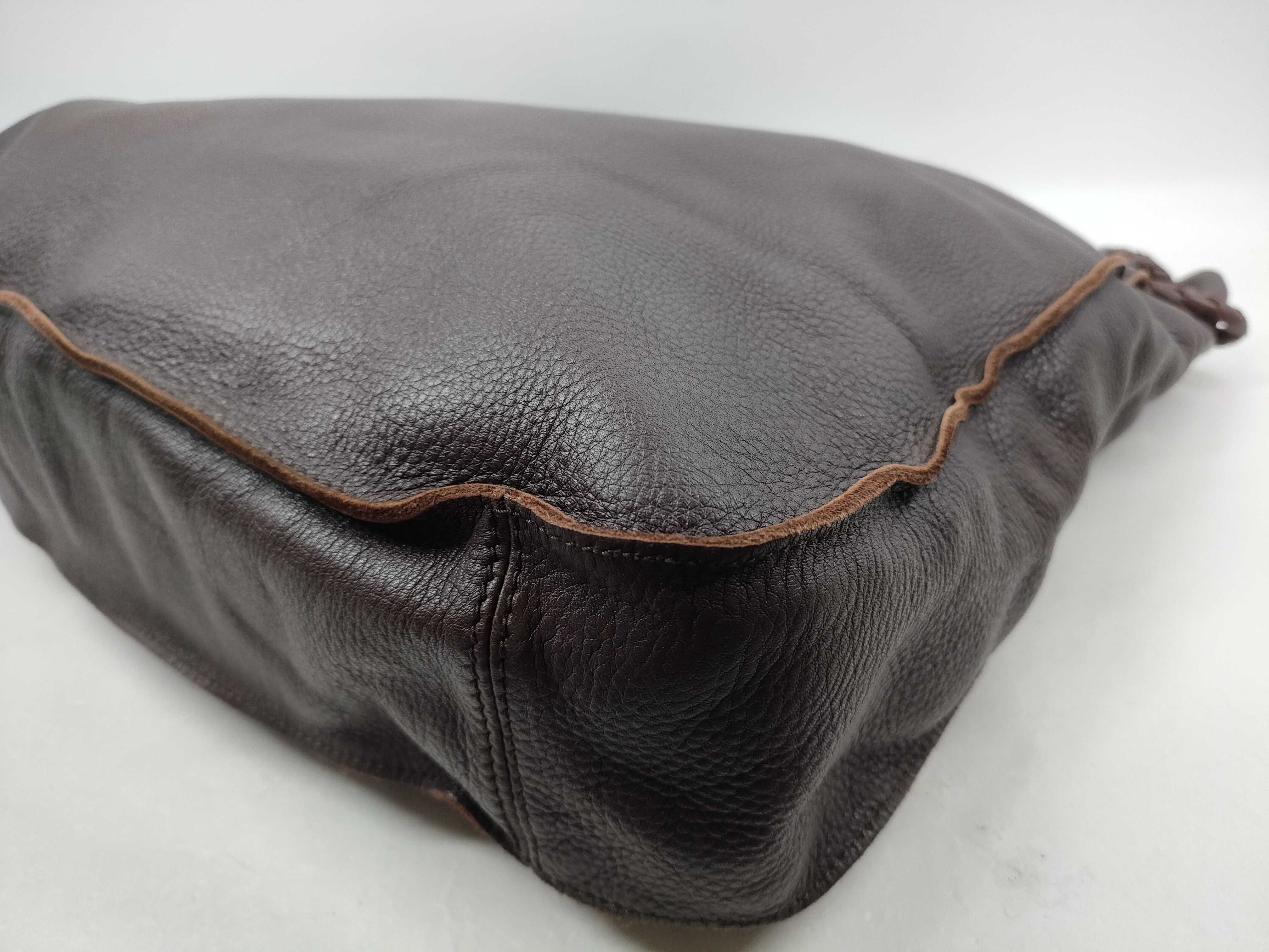 Leather Hobo Shoulder Bag — view 6