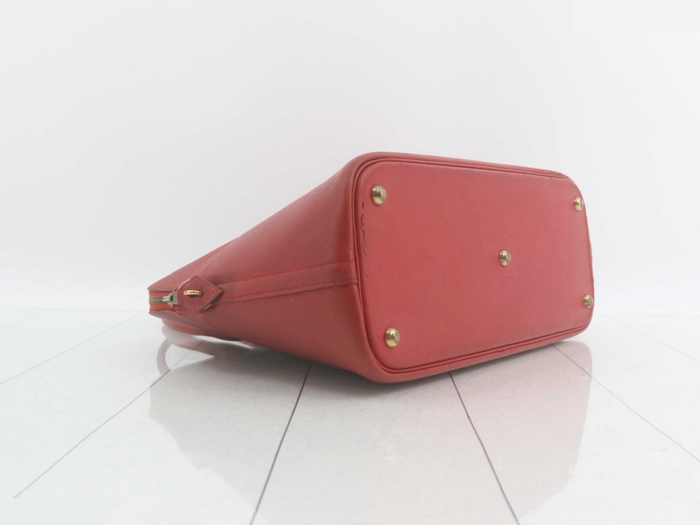 Bolide 35, A stamp, leather, red, gold hardware — view 6