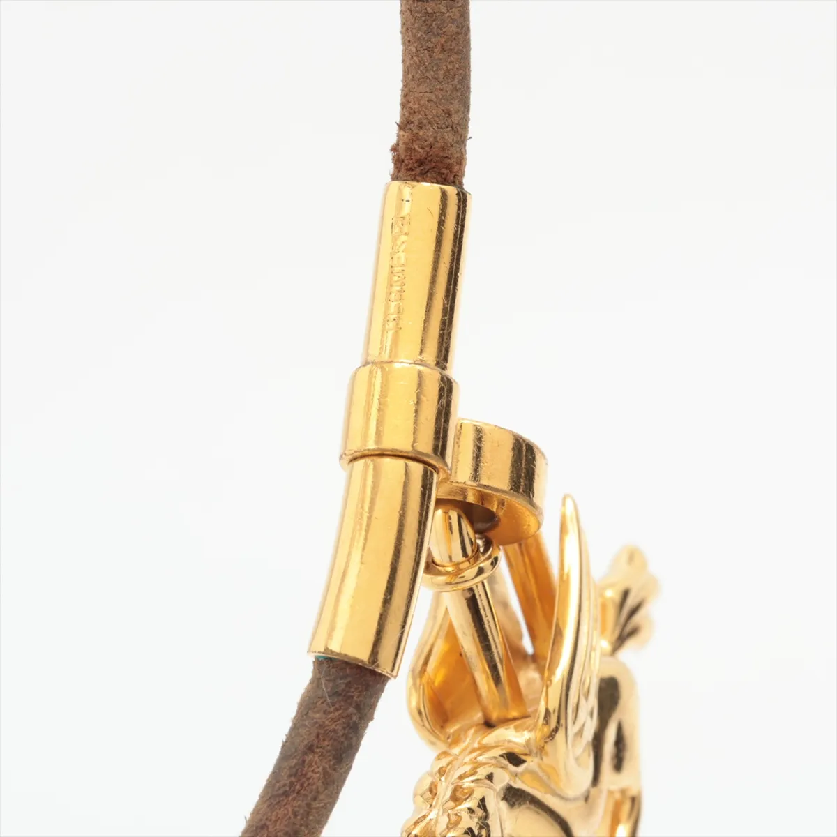 Cadena Pegasus Necklace GP x Leather Gold — view 3