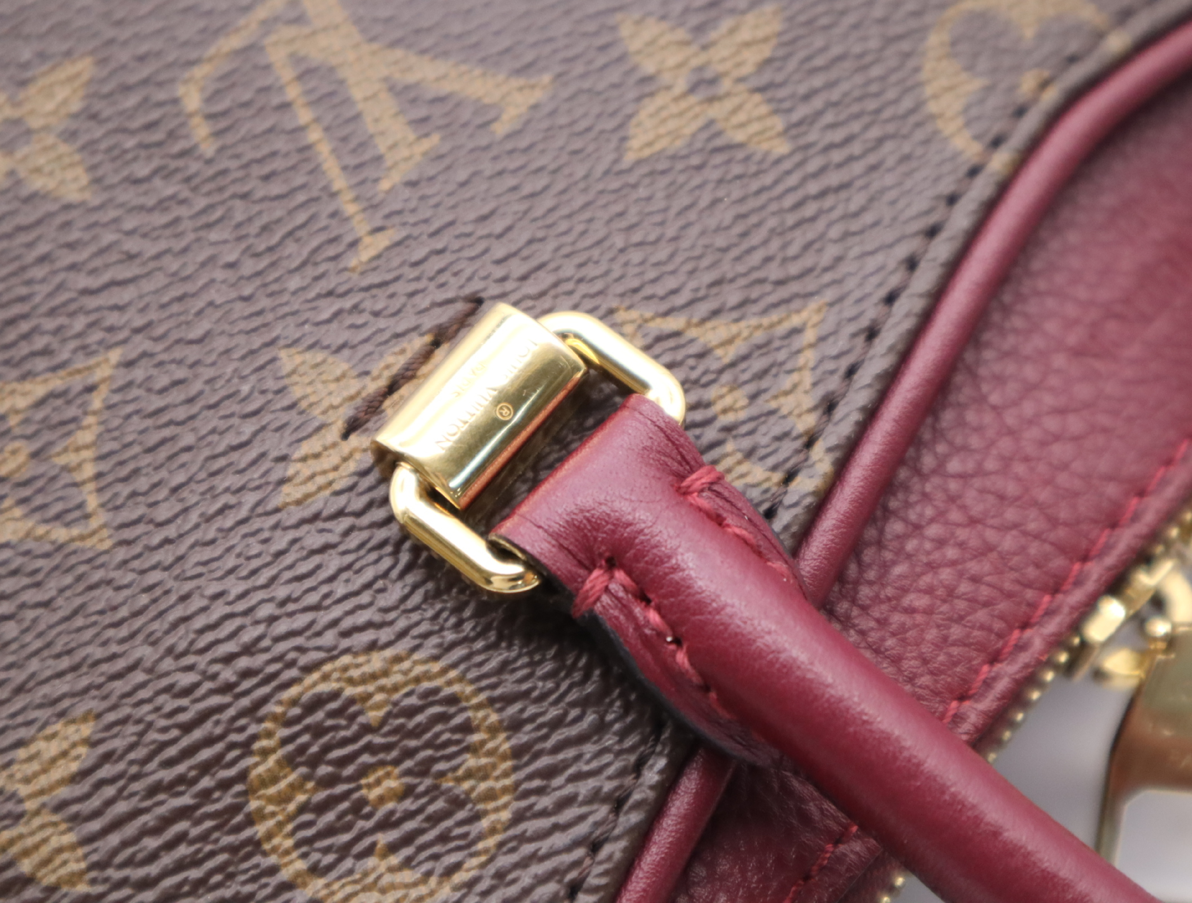M42961 Monogram Pallas BB Raisin Handbag with Shoulder Strap — view 9