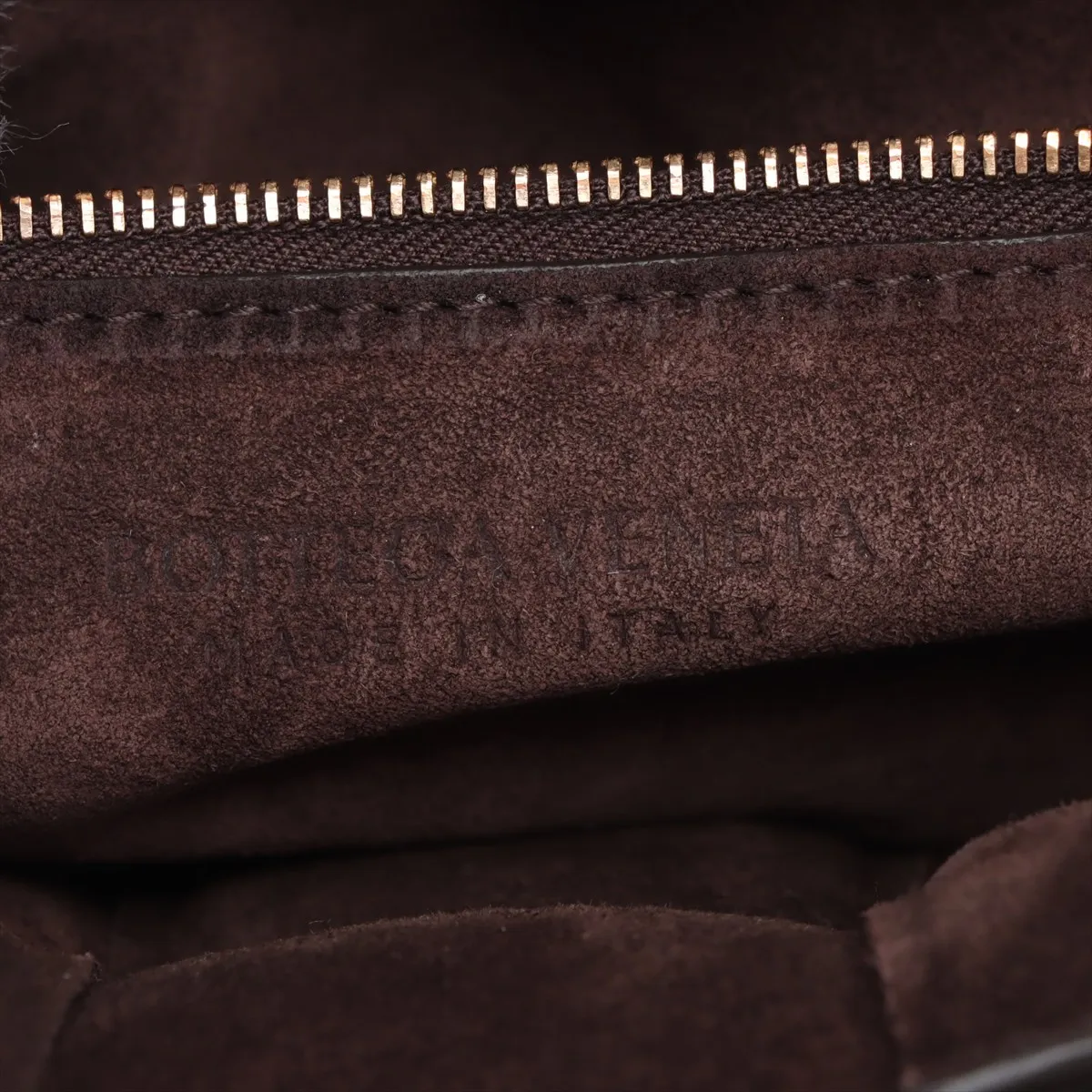 Maxi Intrecciato Padette Cassette Suede Chain Shoulder Bag Brown — view 10