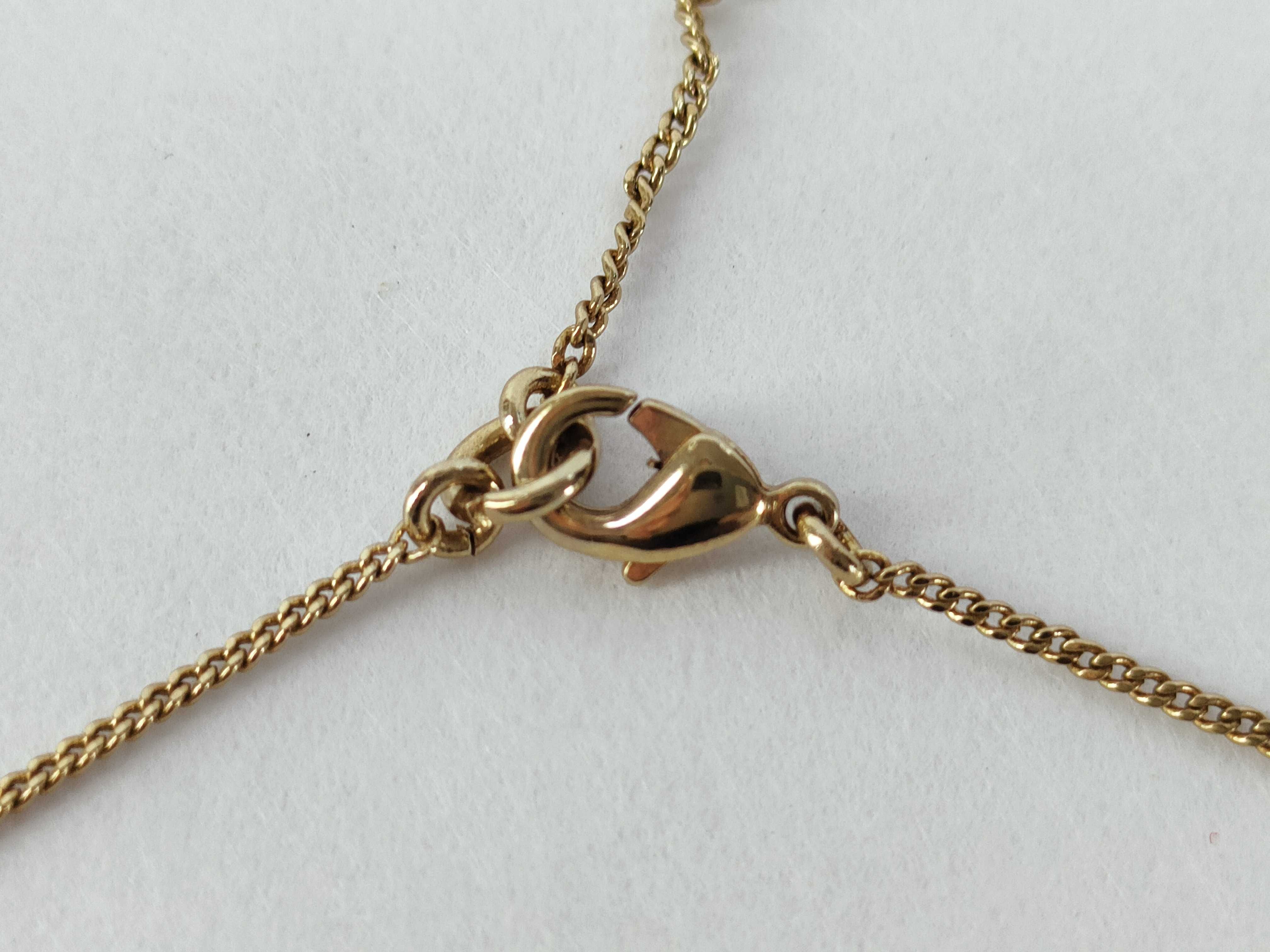 Oval Logo Gold Necklace — view 3