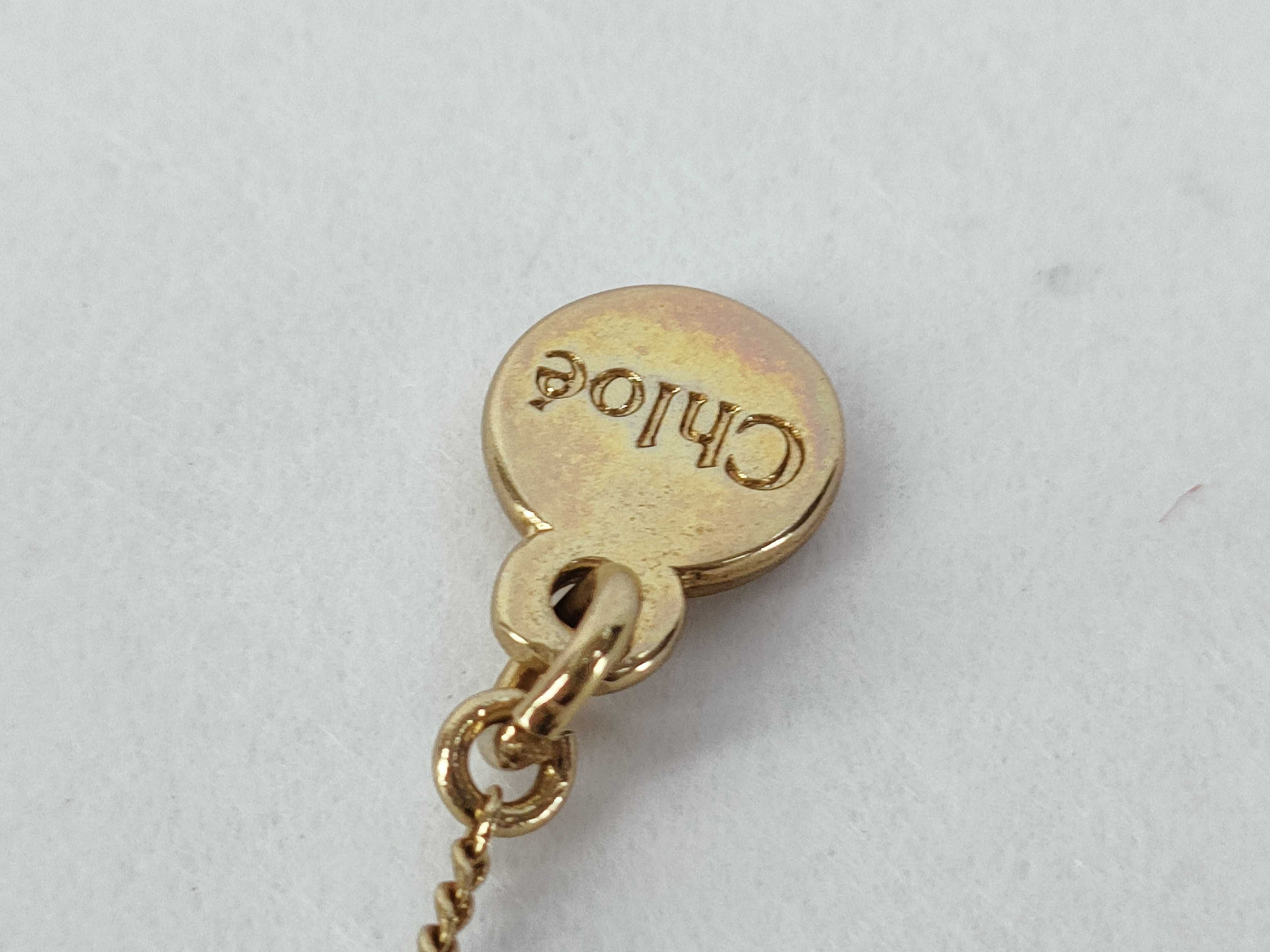 Oval Logo Gold Necklace — view 4