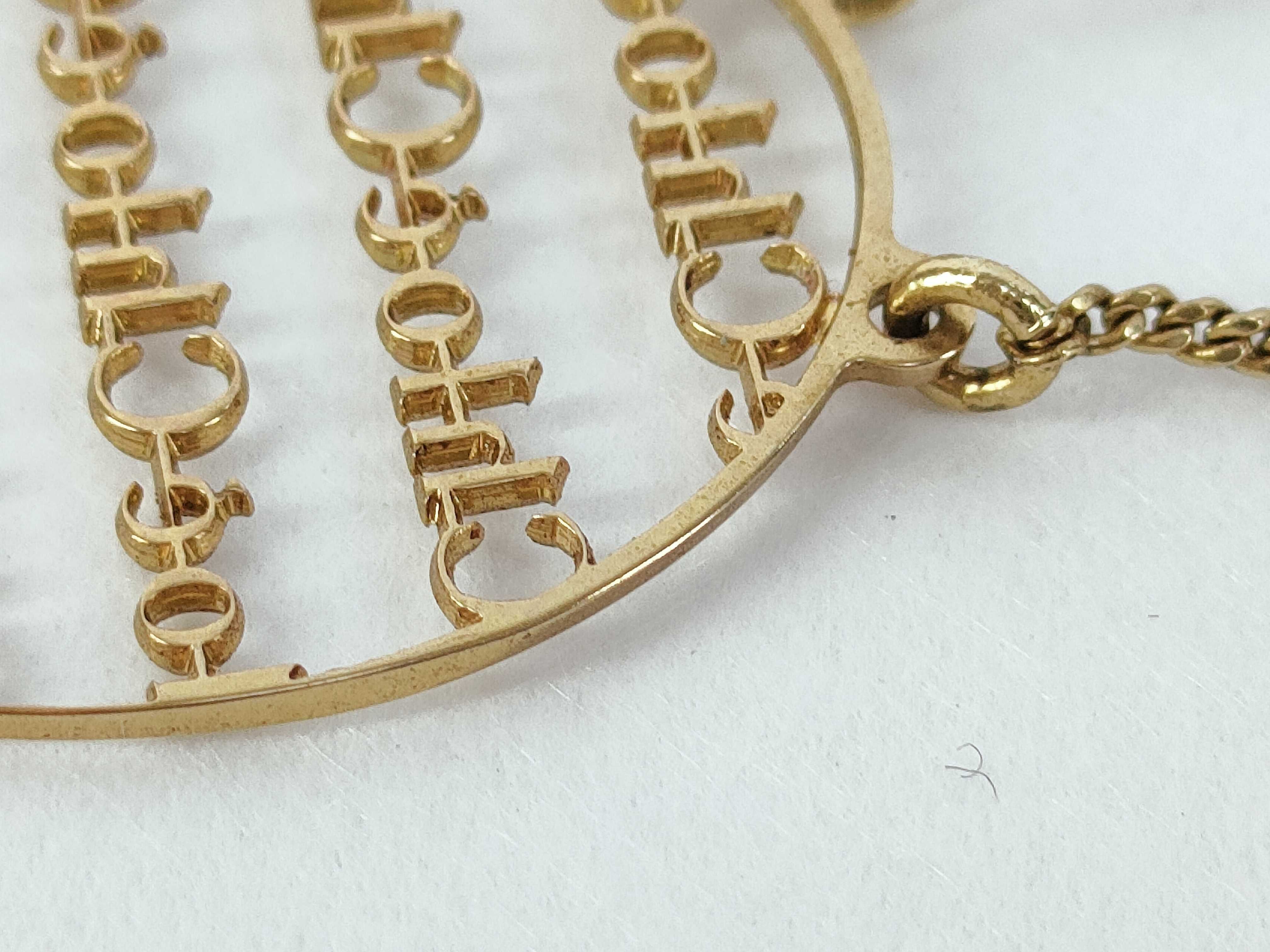 Oval Logo Gold Necklace — view 8