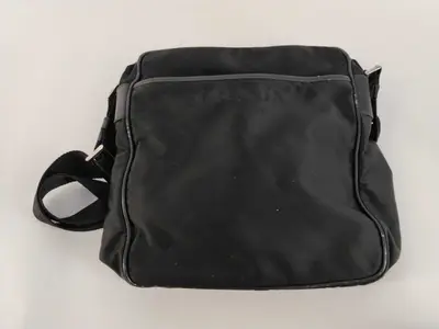 Nylon Prada Current Logo Jacquard Shoulder Bag