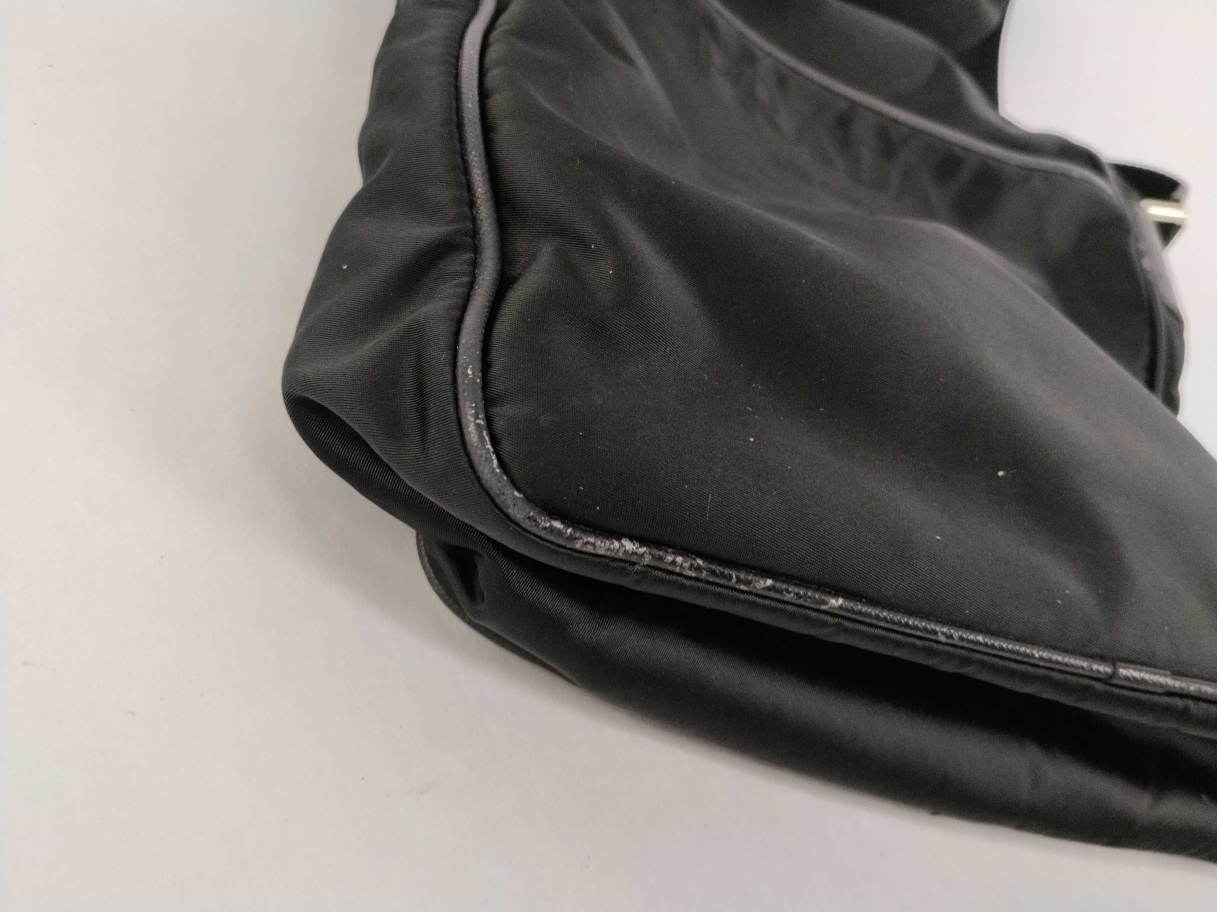 Nylon Prada Current Logo Jacquard Shoulder Bag — view 6