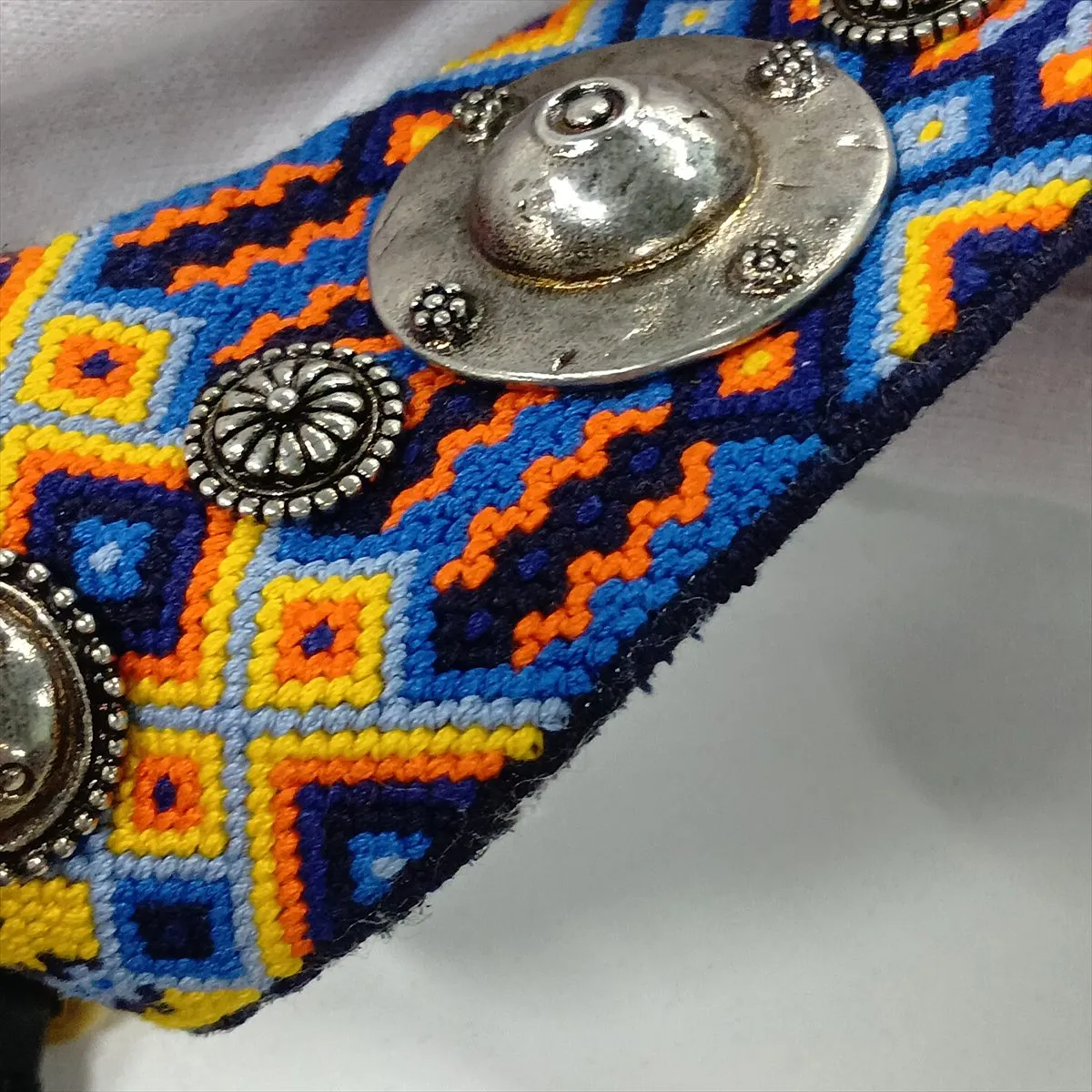Saddle Beaded 2-Way Shoulder Bag, Multicolor, Detachable Embellishments — view 10