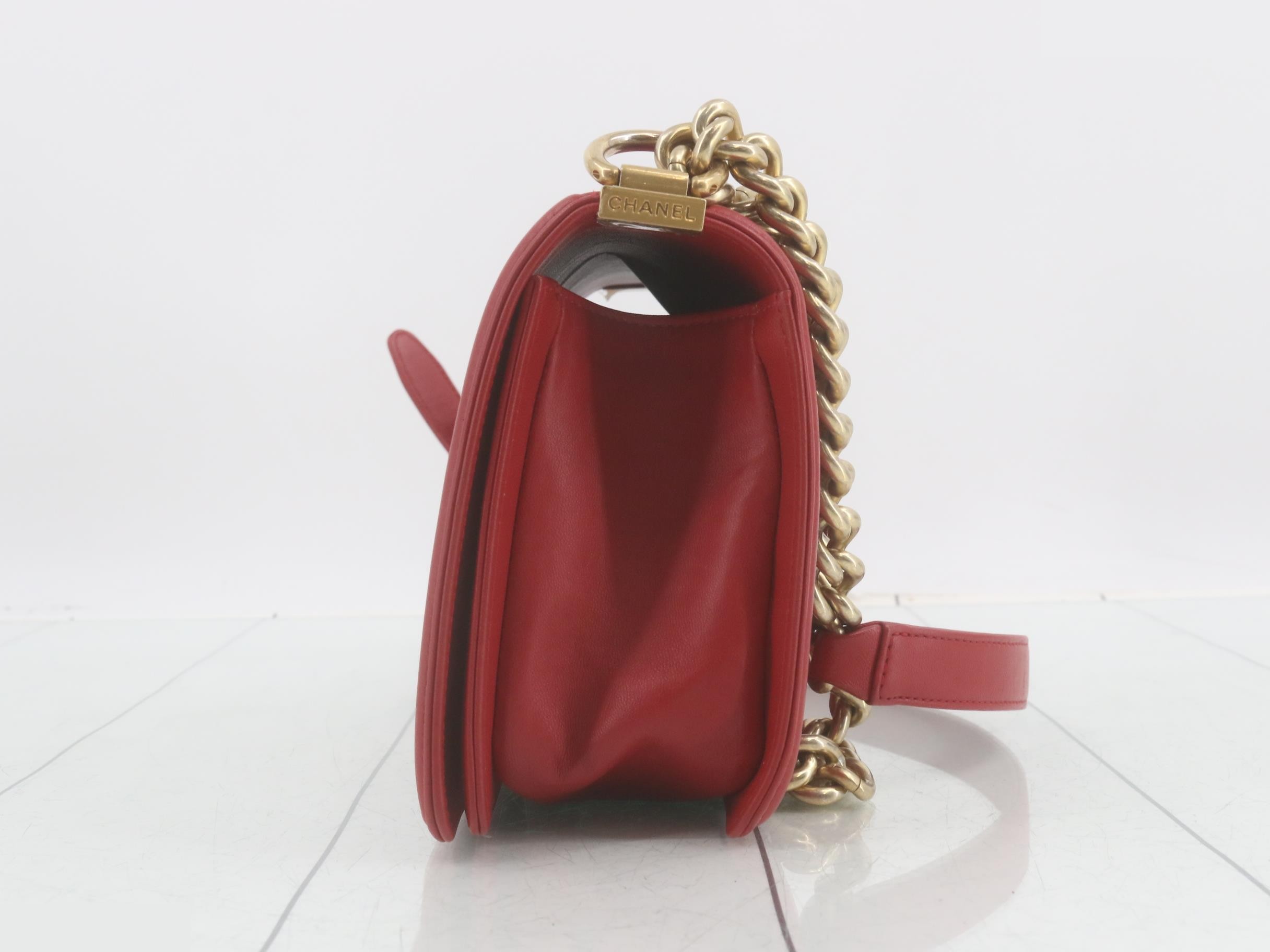 Boy Chanel Lambskin Chain Shoulder — view 3