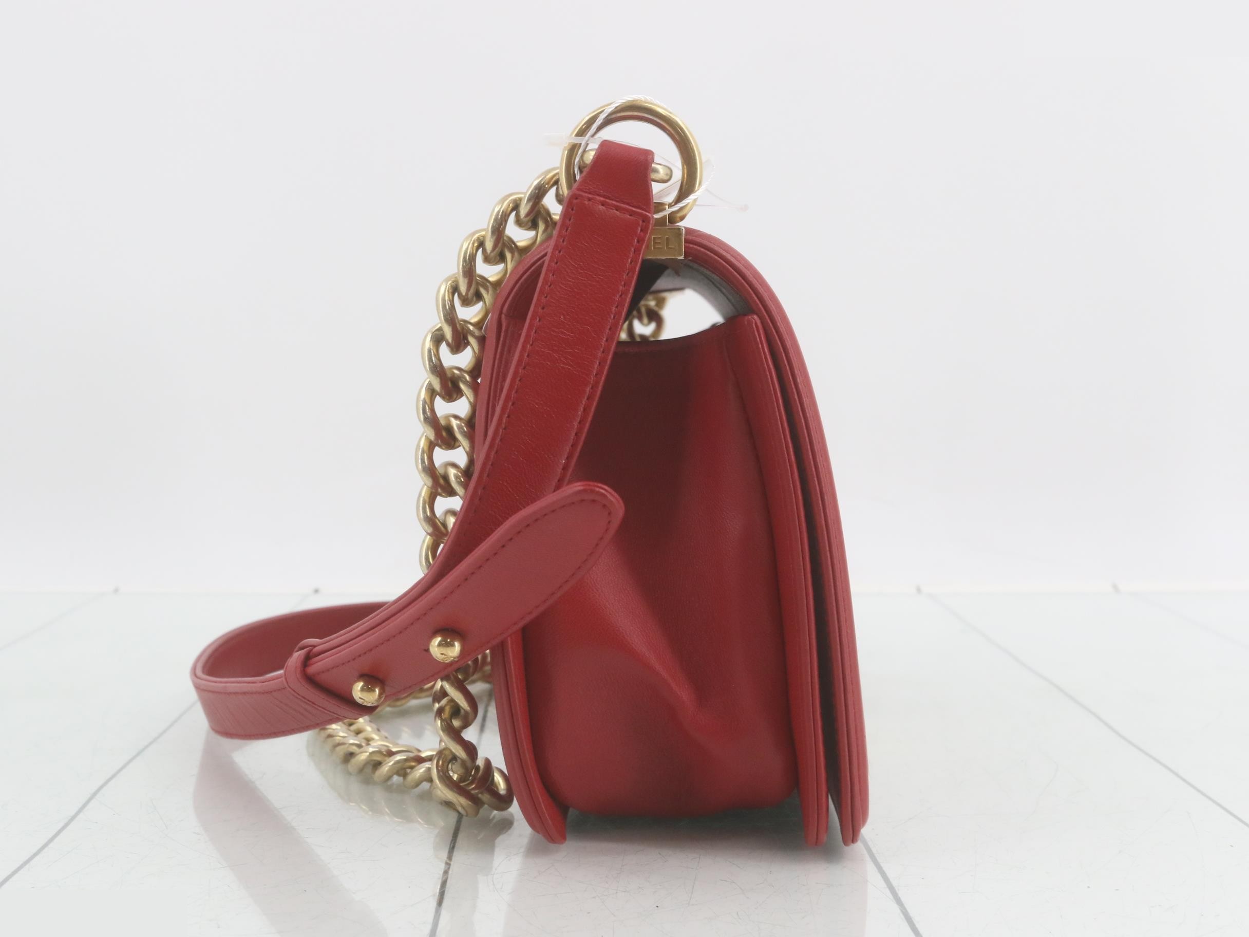Boy Chanel Lambskin Chain Shoulder — view 4