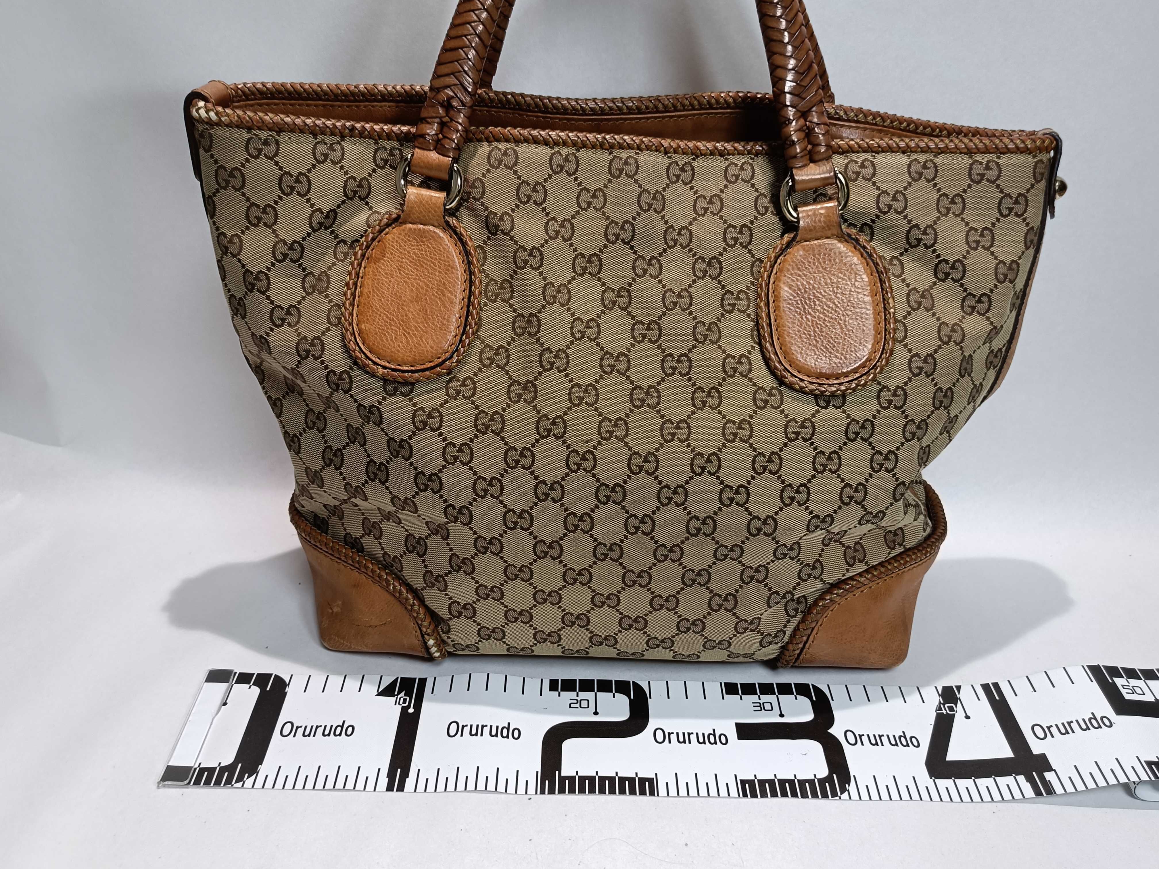 Marrakech Line GG Canvas Intrecciato Tote Bag Handbag — view 2