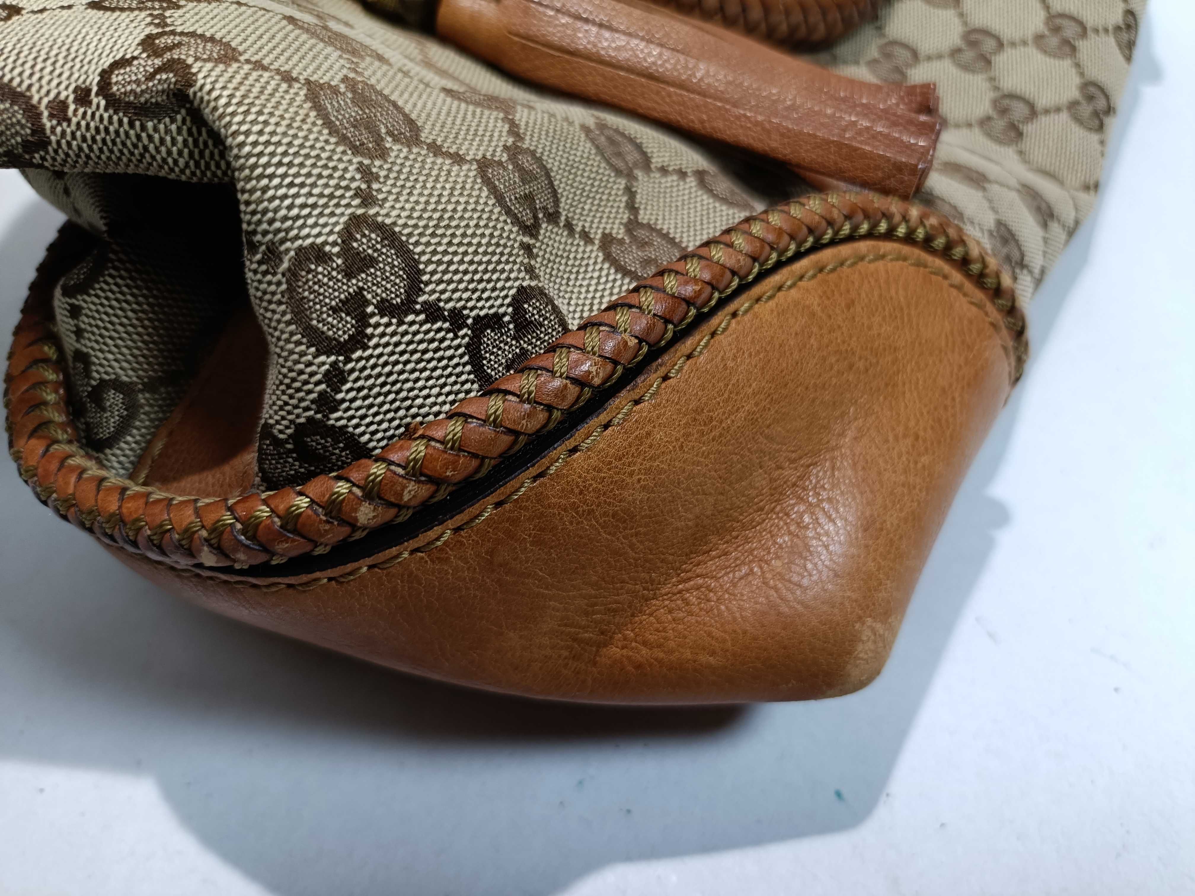 Marrakech Line GG Canvas Intrecciato Tote Bag Handbag — view 15