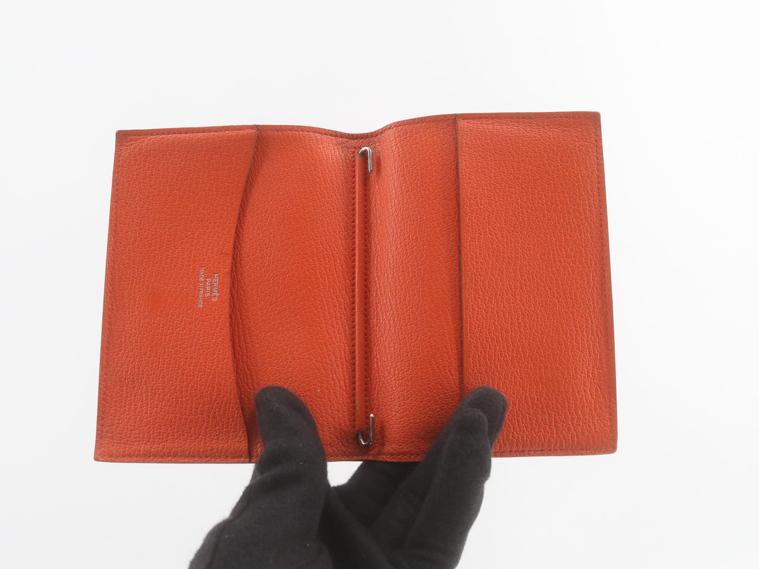 Leather notebook cover with T stamp — view 4