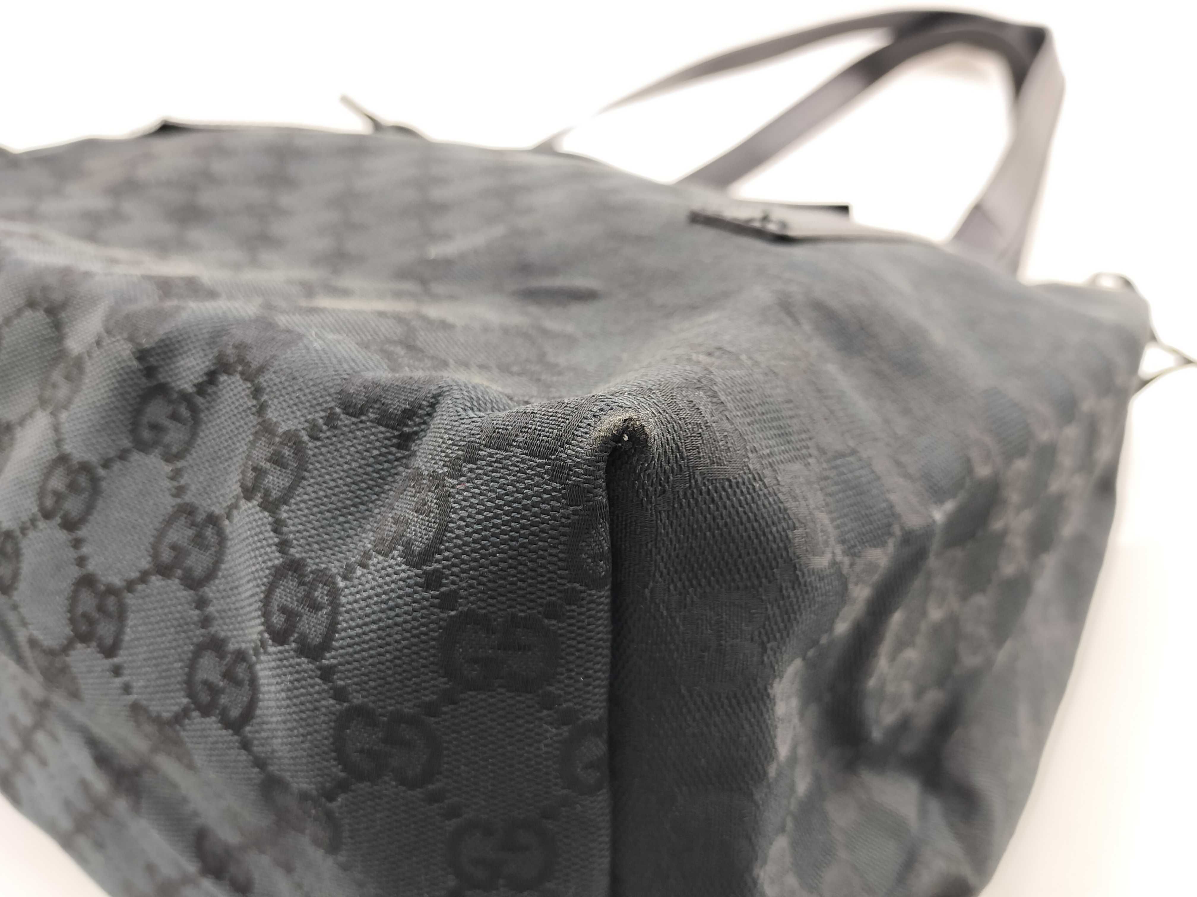 GG Canvas Tote Bag, Black, 019 0493 — view 7