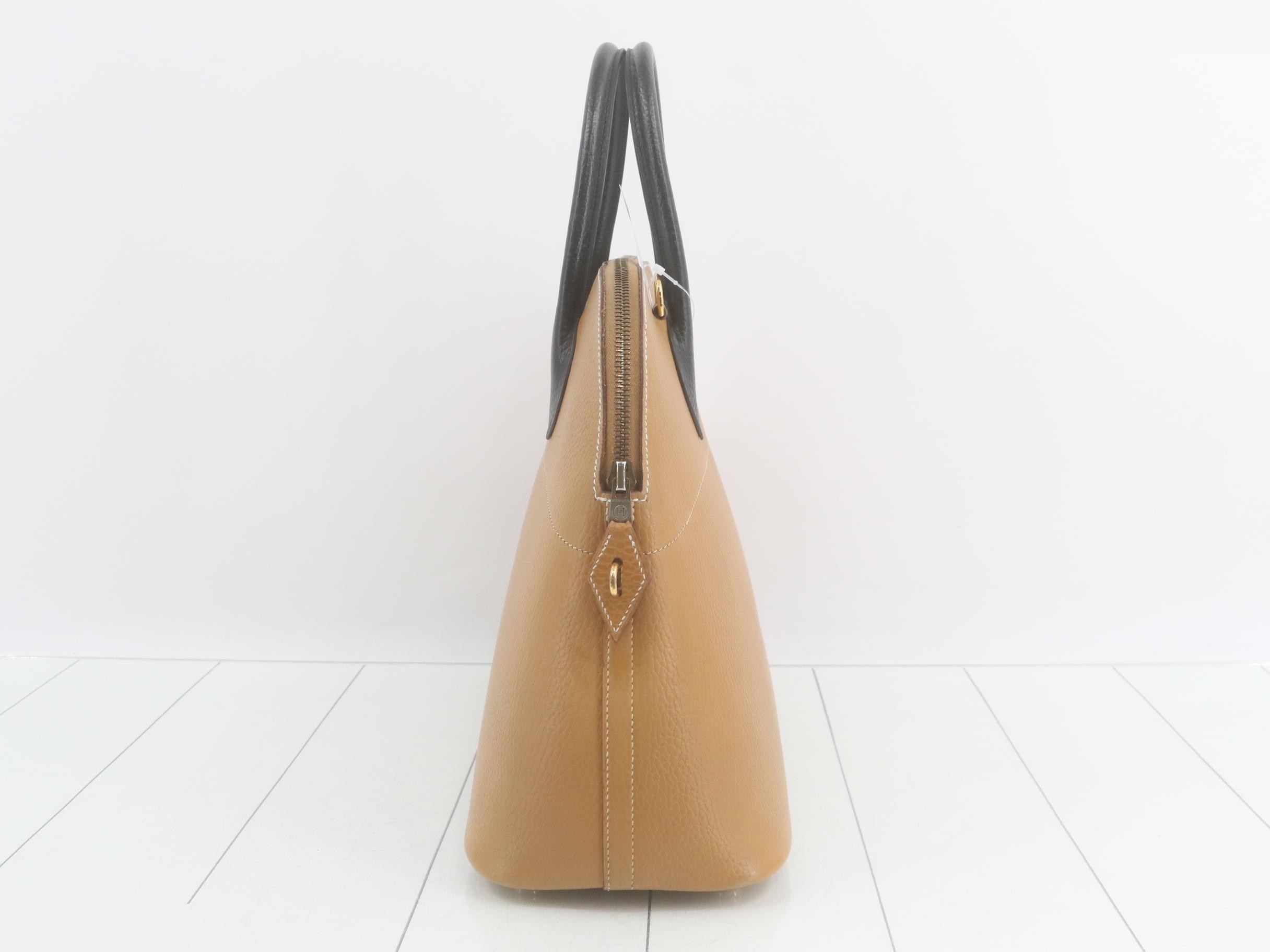 Bolide 35, Gold, Black, Courchevel Leather, A Stamp — view 5