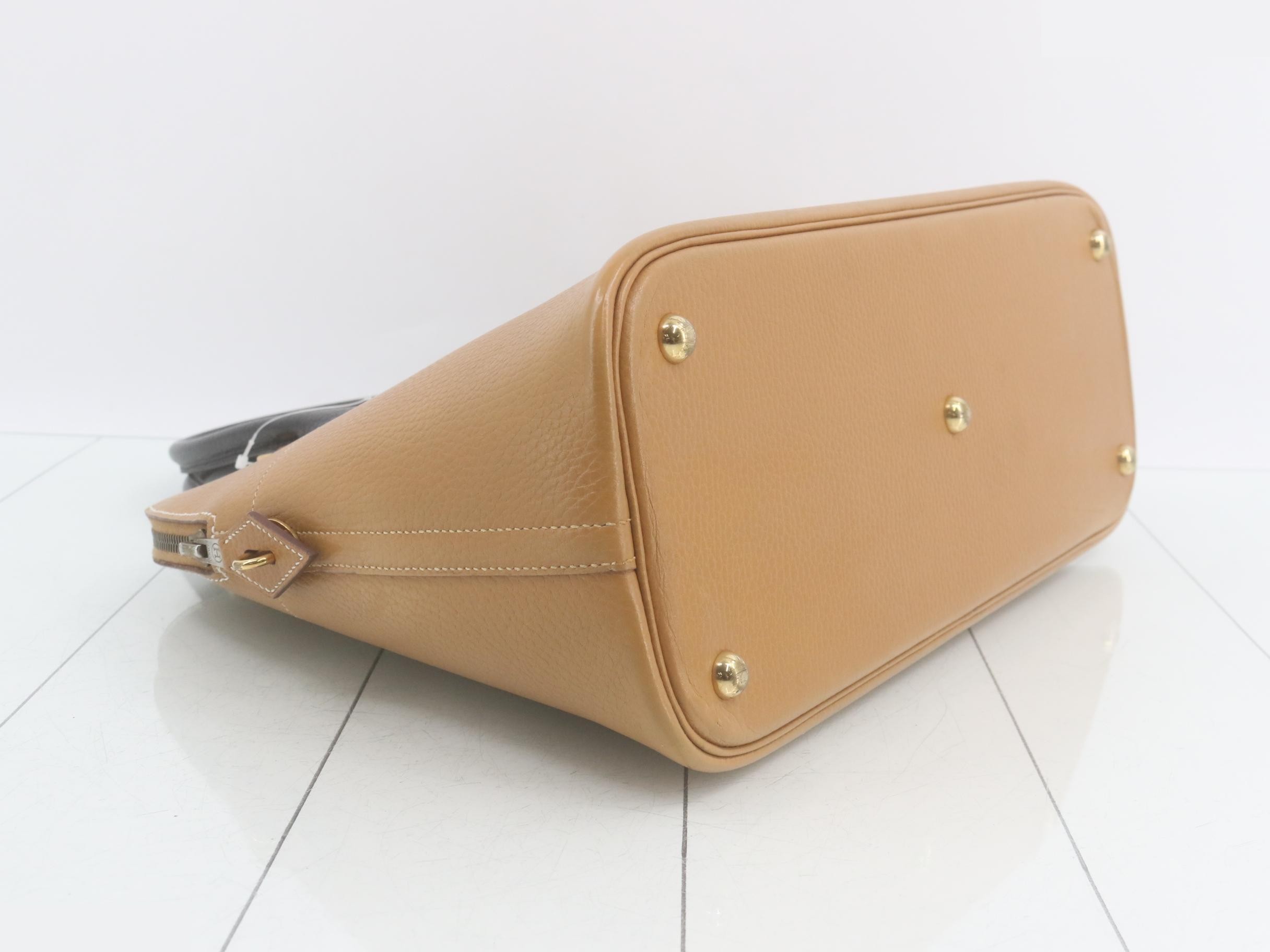 Bolide 35, Gold, Black, Courchevel Leather, A Stamp — view 6