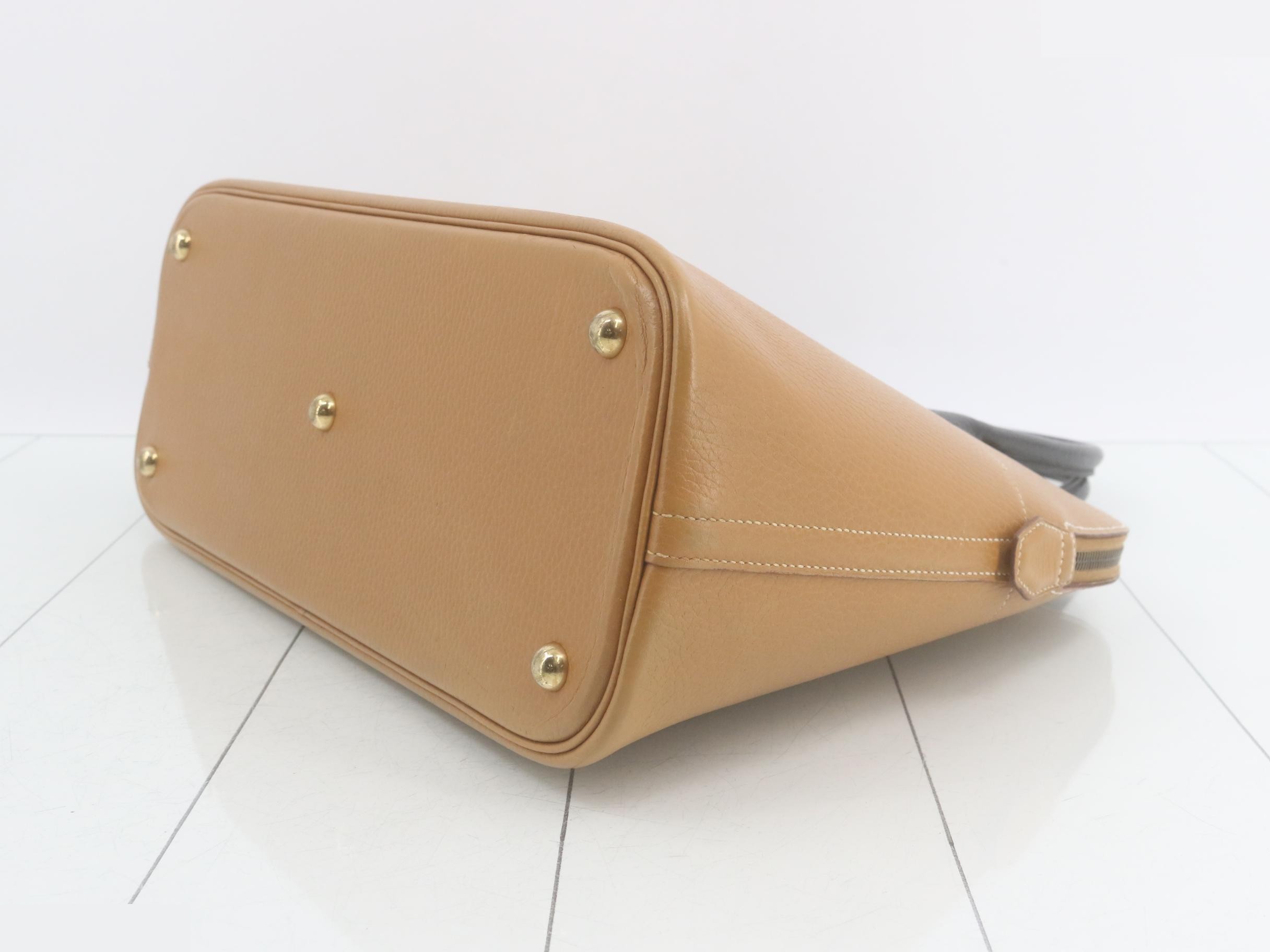 Bolide 35, Gold, Black, Courchevel Leather, A Stamp — view 7