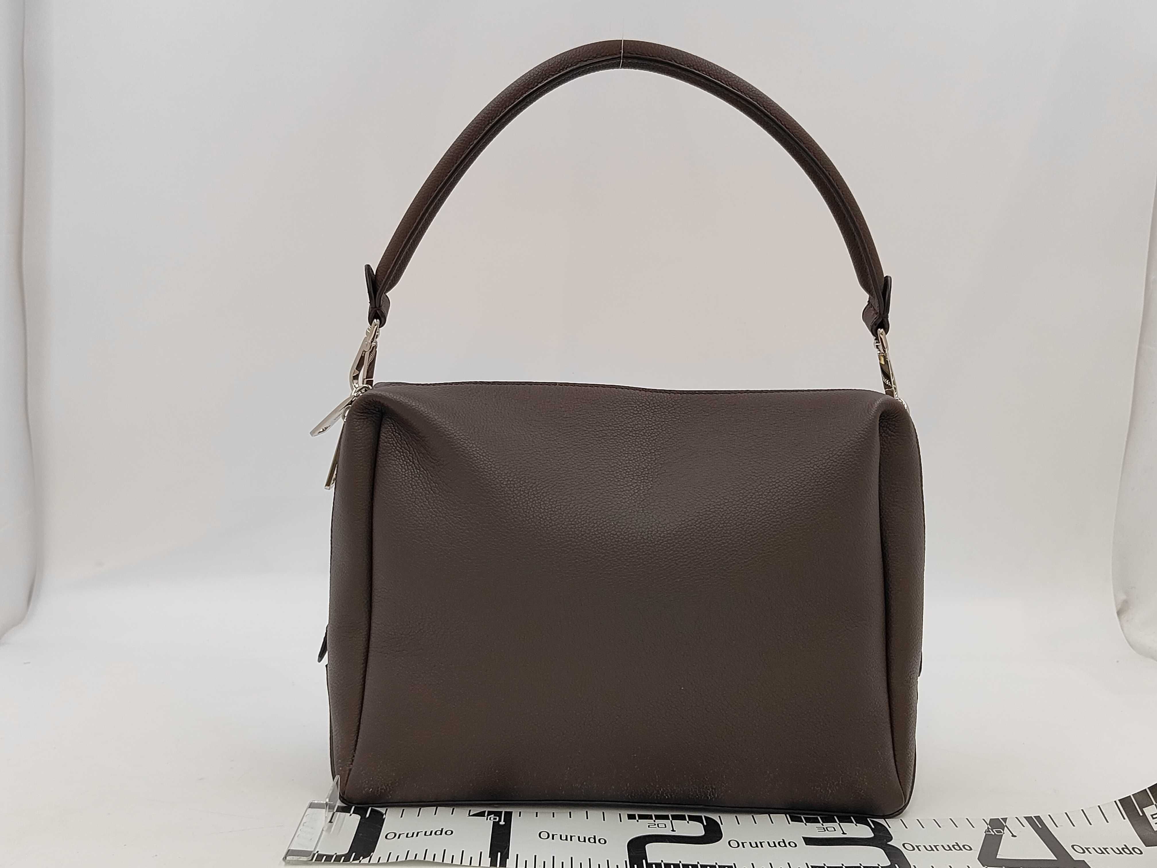 Louis Large Dark Brown Leather Bag 7VA667 ASHI Handbag — view 2