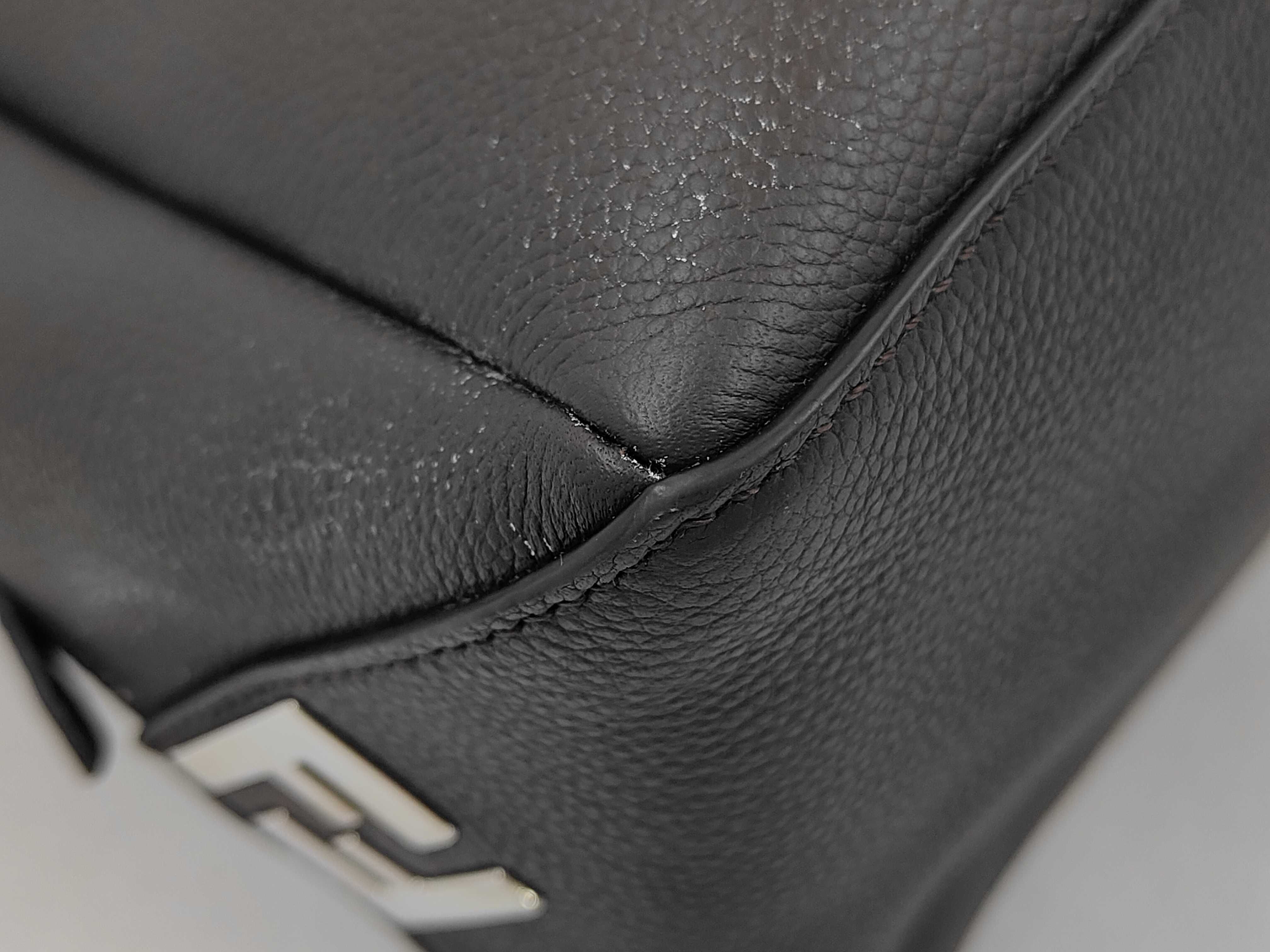 Louis Large Dark Brown Leather Bag 7VA667 ASHI Handbag — view 3
