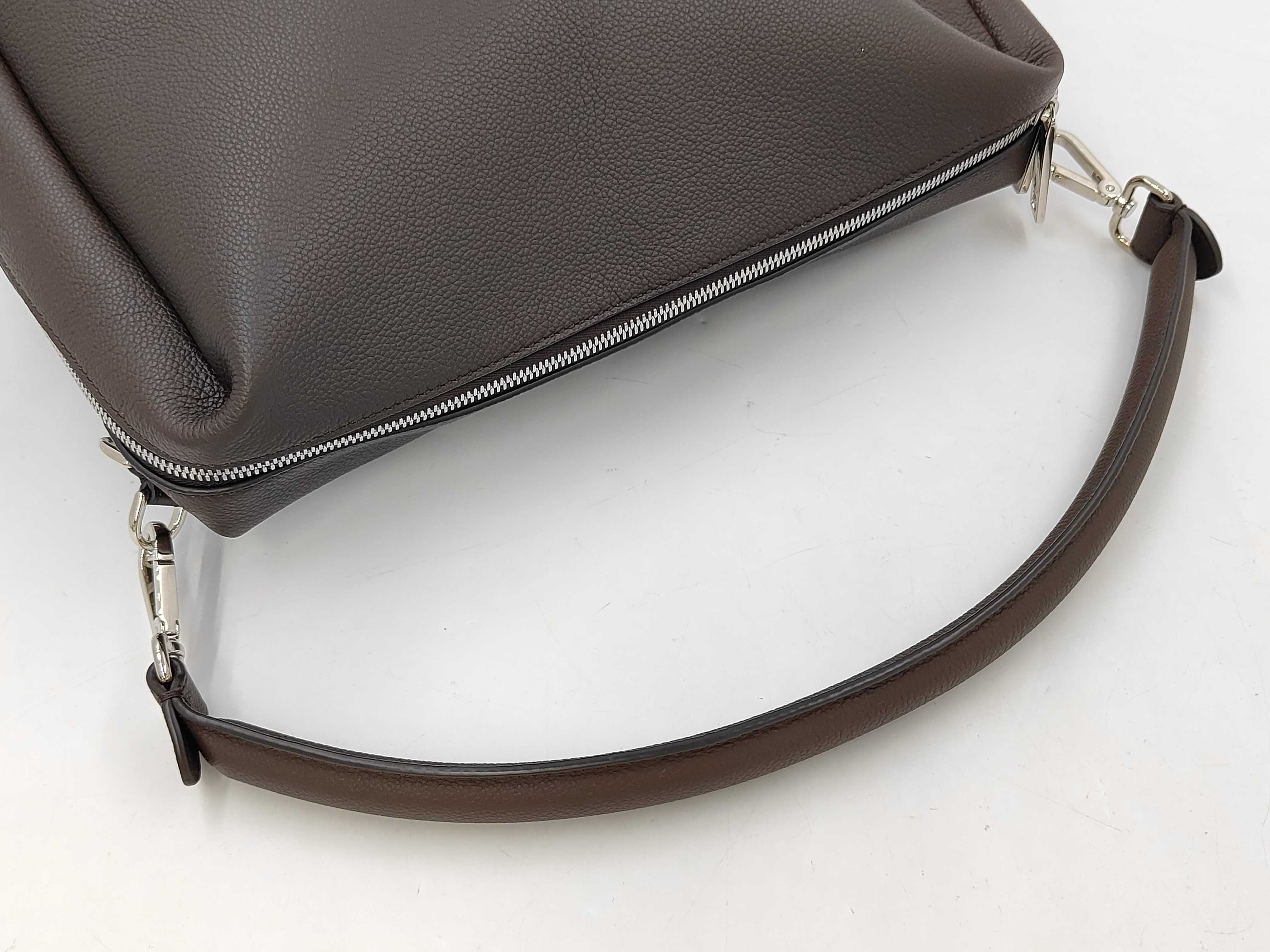 Louis Large Dark Brown Leather Bag 7VA667 ASHI Handbag — view 5