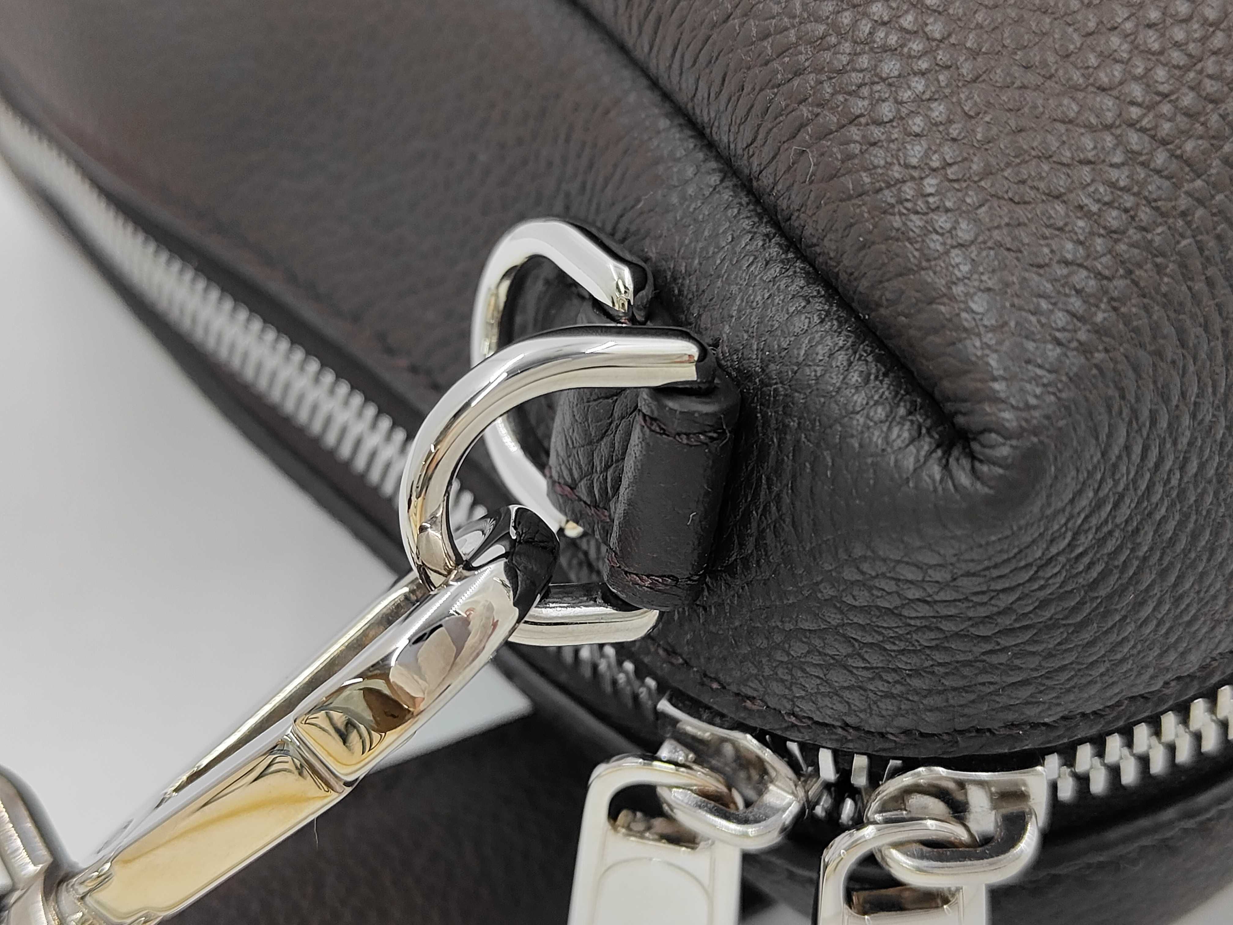 Louis Large Dark Brown Leather Bag 7VA667 ASHI Handbag — view 7