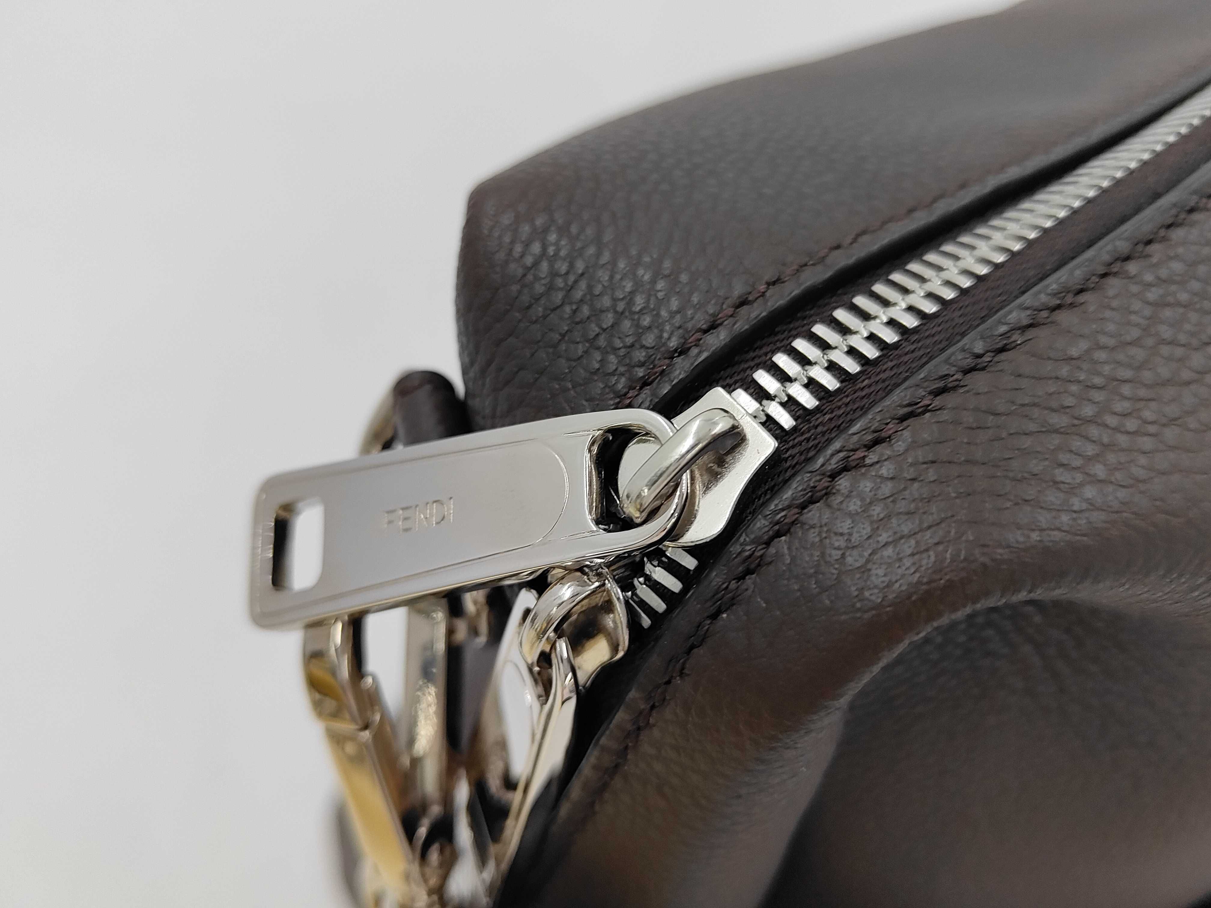 Louis Large Dark Brown Leather Bag 7VA667 ASHI Handbag — view 8
